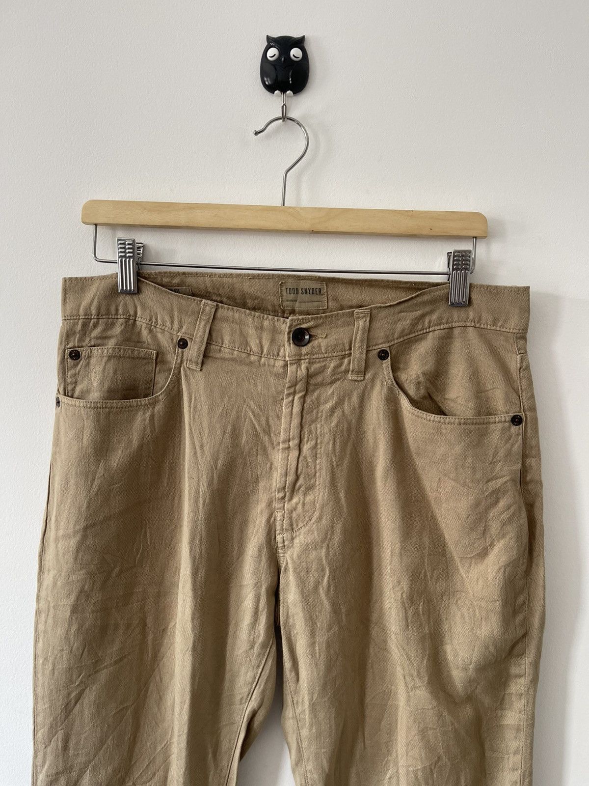 Todd Snyder TODD SNYDER Slim Fit Cotton Linen Pant Size US 30 / EU 46 - 9 Thumbnail