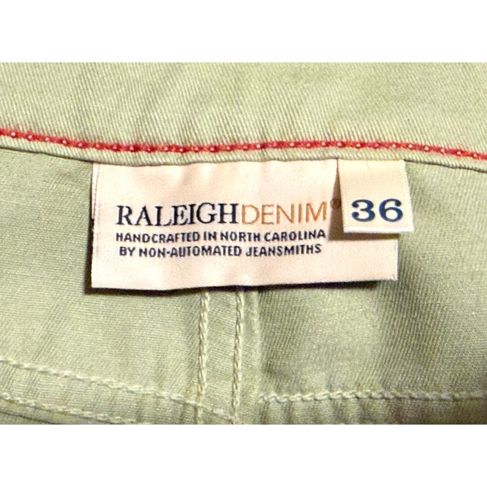 Raleigh Denim Raleigh Denim Jeans Jones Acid Green 36x28 Denim Cotton Jeans 5-Pocket Regular Mens Size US 36 / EU 52 - 2 Thumbnail