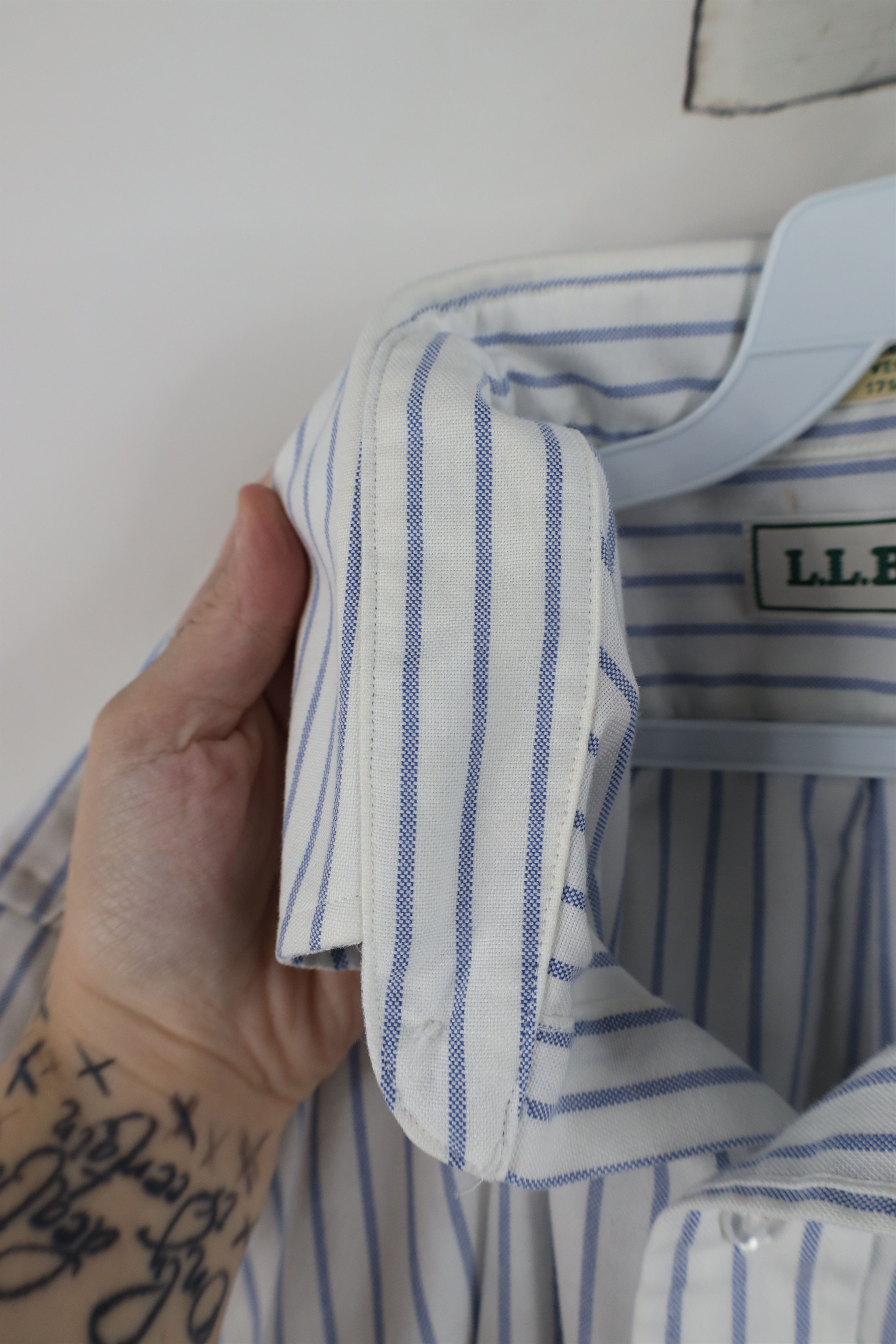 L.L. Bean Vintage 90s LL Bean Tailor Striped Button Down Shirt USA Size US M / EU 48-50 / 2 - 10 Thumbnail