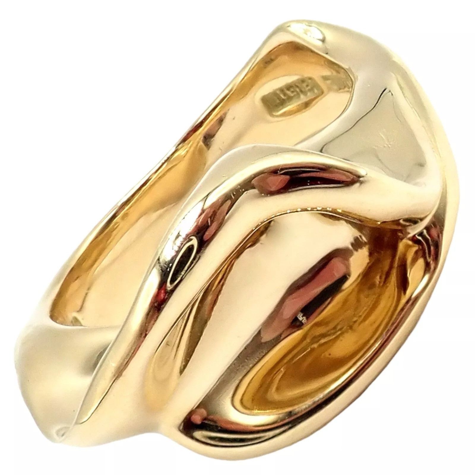 Tiffany & Co. Tiffany & Co. 18k Yellow Gold Peretti Calla Lily Ring Sz 5 Size ONE SIZE - 1 Thumbnail