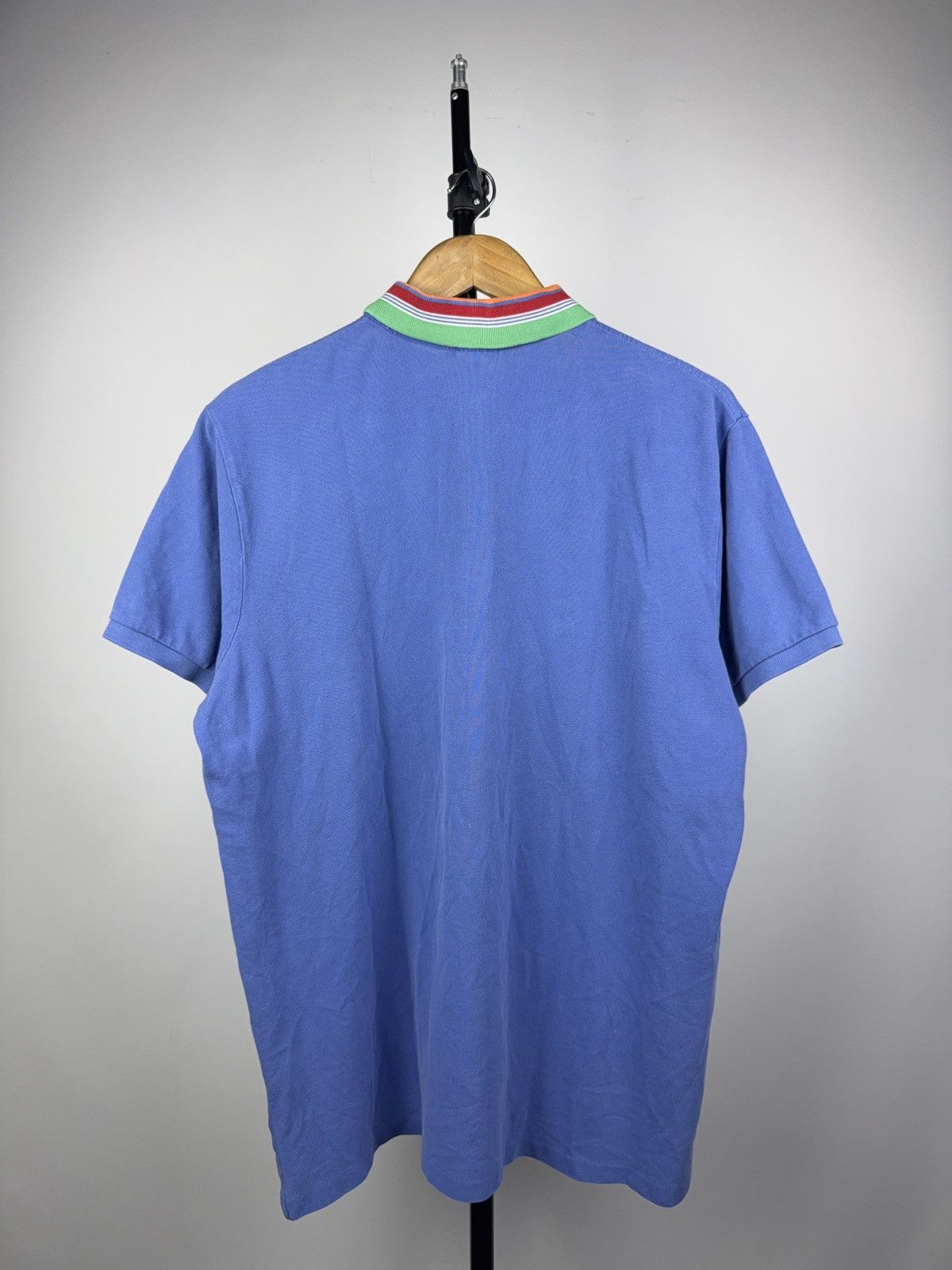 Polo Ralph Lauren Retro Ralph Lauren Multi Stripe Collar Polo Shirt Blue XL Size US XL / EU 56 / 4 - 8 Thumbnail