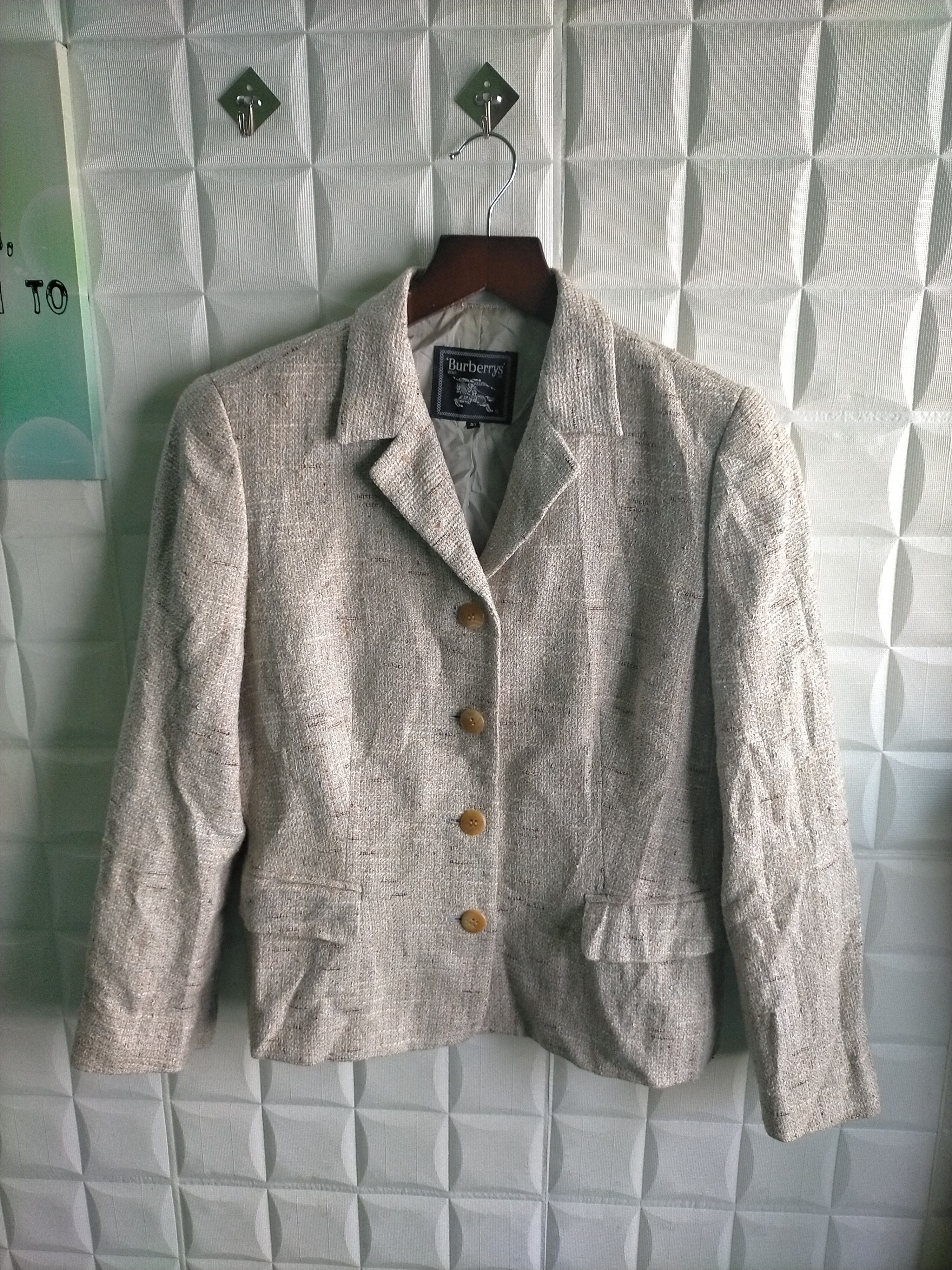 Burberry Vintage Burberry Blazer 90s Size M / US 6-8 / IT 42-44 - 1 Thumbnail