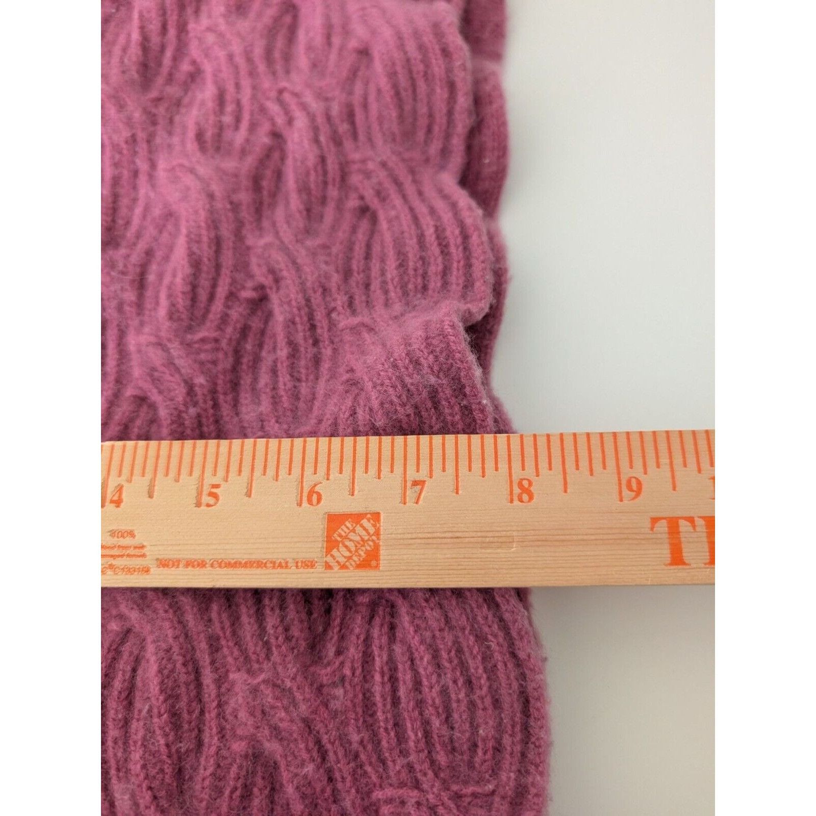 Nordstrom Nordstrom 100% Cashmere Cable Knit Scarf Pink Rectangle Size ONE SIZE - 6 Thumbnail