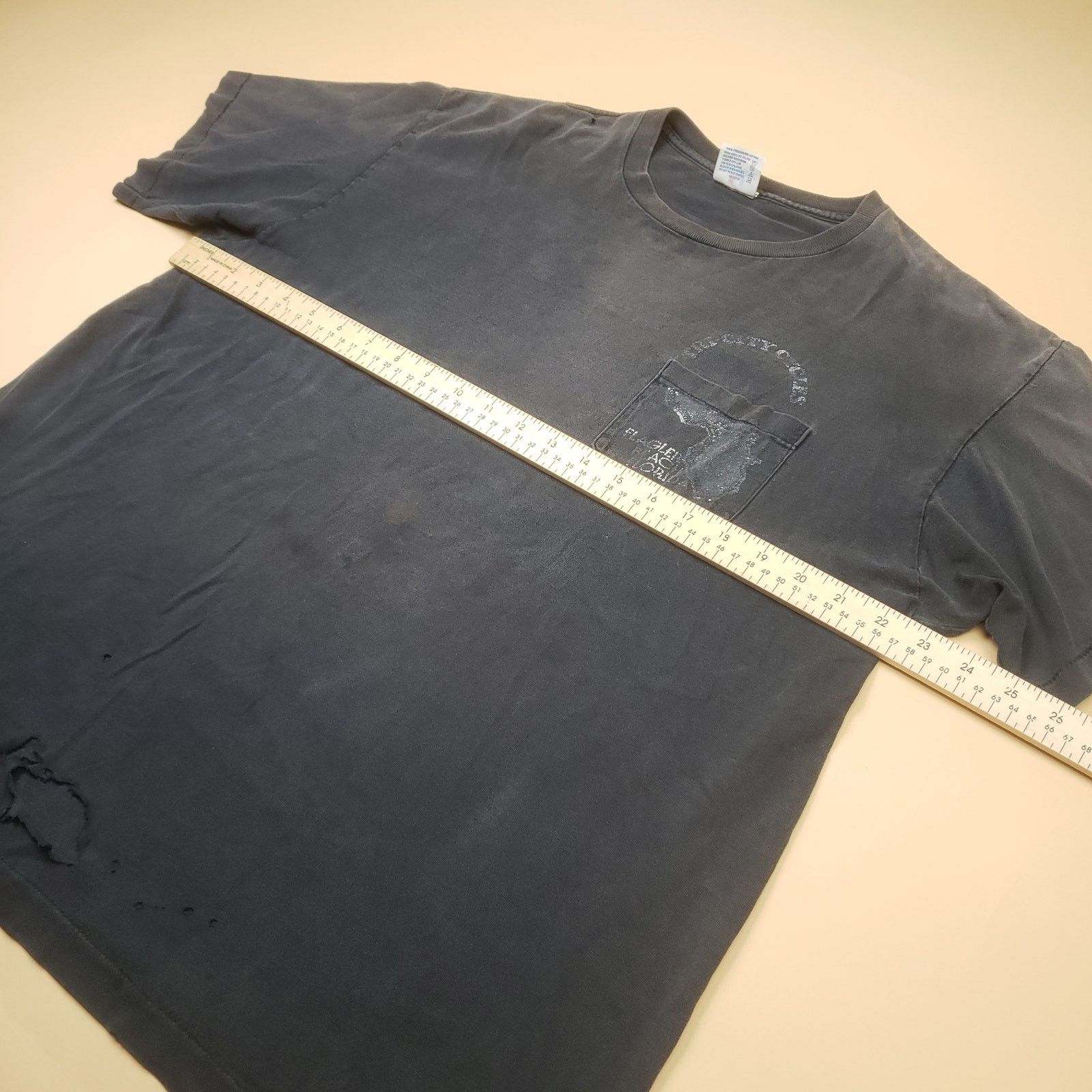 Vintage 1999 Bike Week Distressed T Shirt Bald Eagle Holes Nat Fade Size US XL / EU 56 / 4 - 14 Thumbnail
