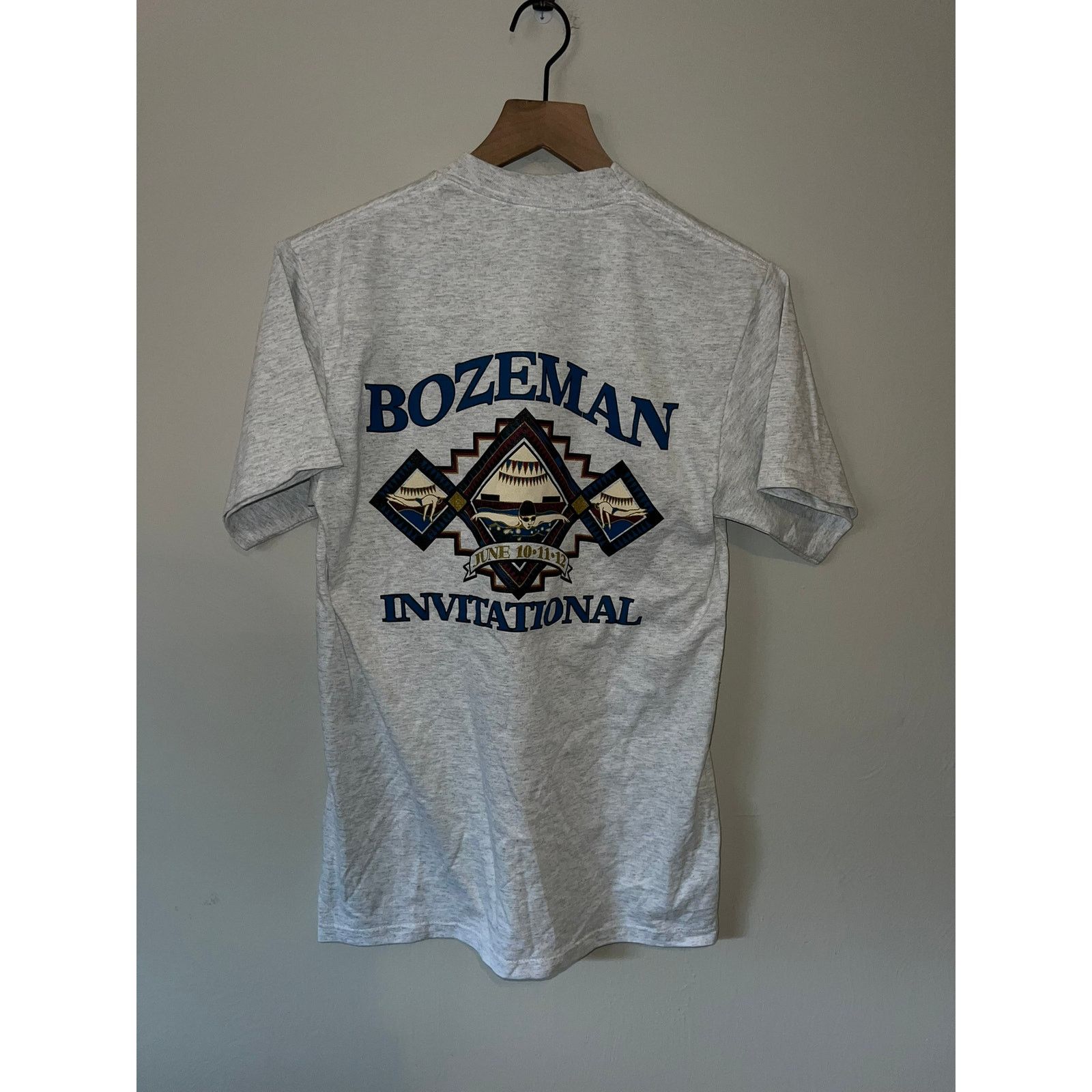 Jerzees Vintage Bozeman Shirt Invitational Swimming Swim Tee 90s M Size US M / EU 48-50 / 2 - 6 Thumbnail