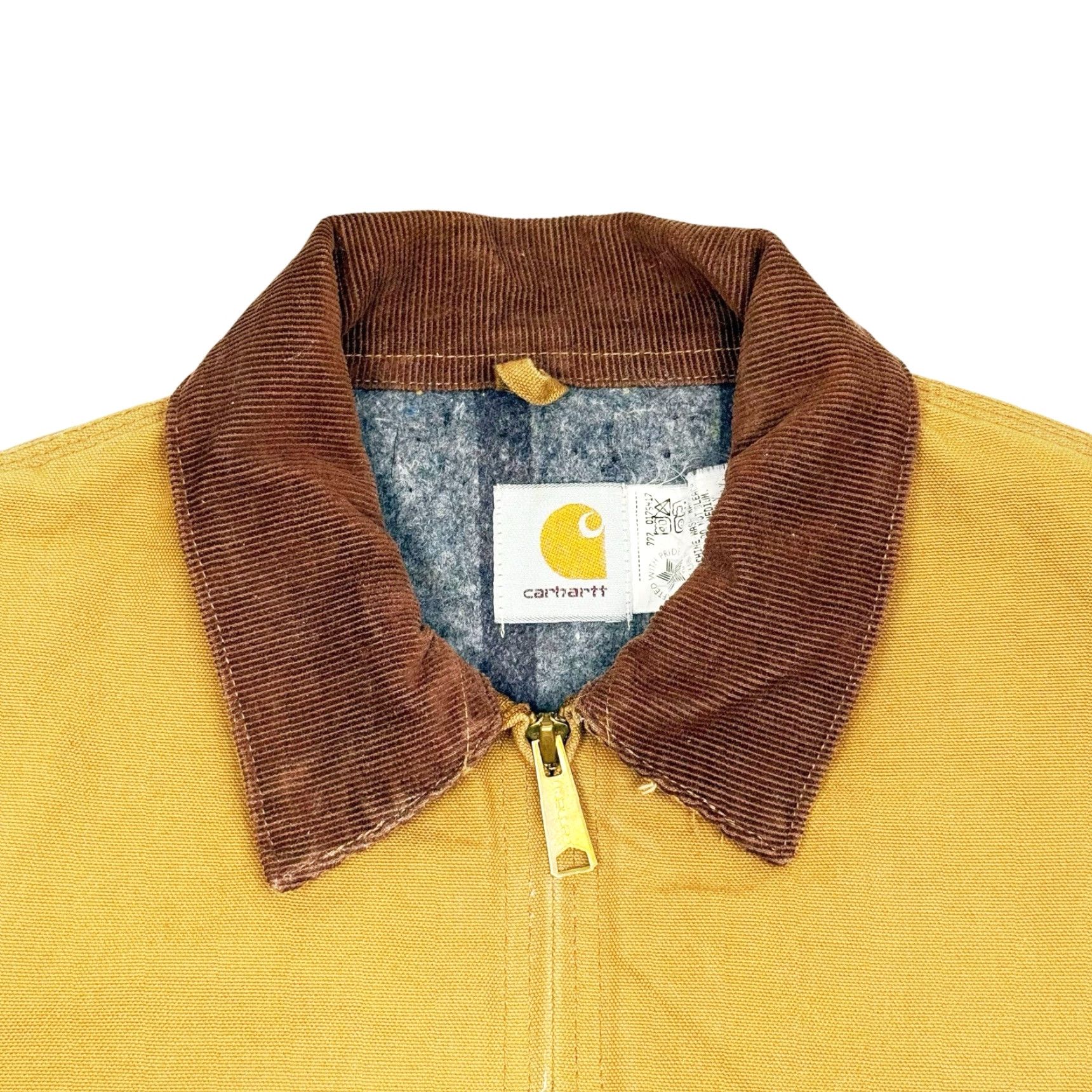 Carhartt VINTAGE Carhartt Detroit J01 Jacket Mid-Length Work Jacket Brown Blanket Lined Size 52 USA Mens Jacket Size US L / EU 52-54 / 3 - 6 Thumbnail