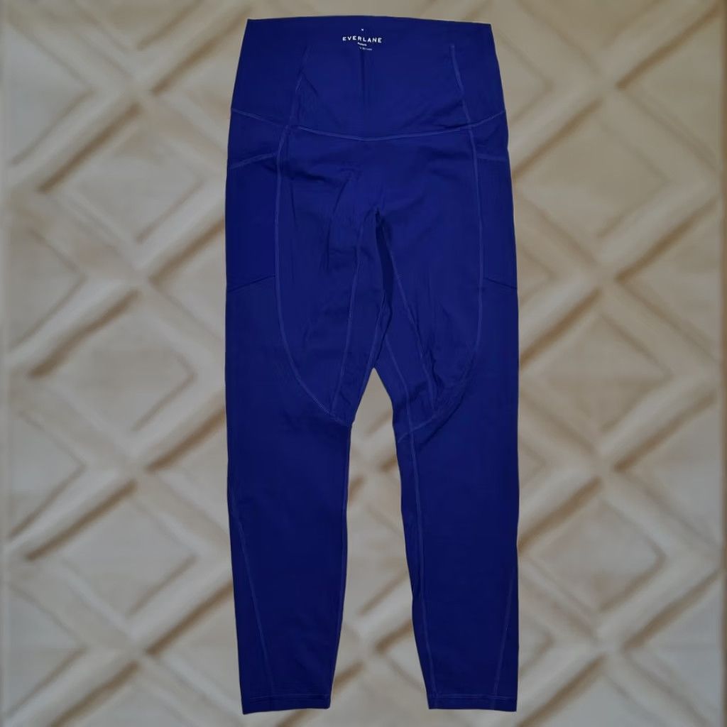 Everlane Everlane Royal Blue High-Waisted Athletic Leggings Yoga Pants Womens Med Size 32" / US 10 / IT 46 - 1 Thumbnail