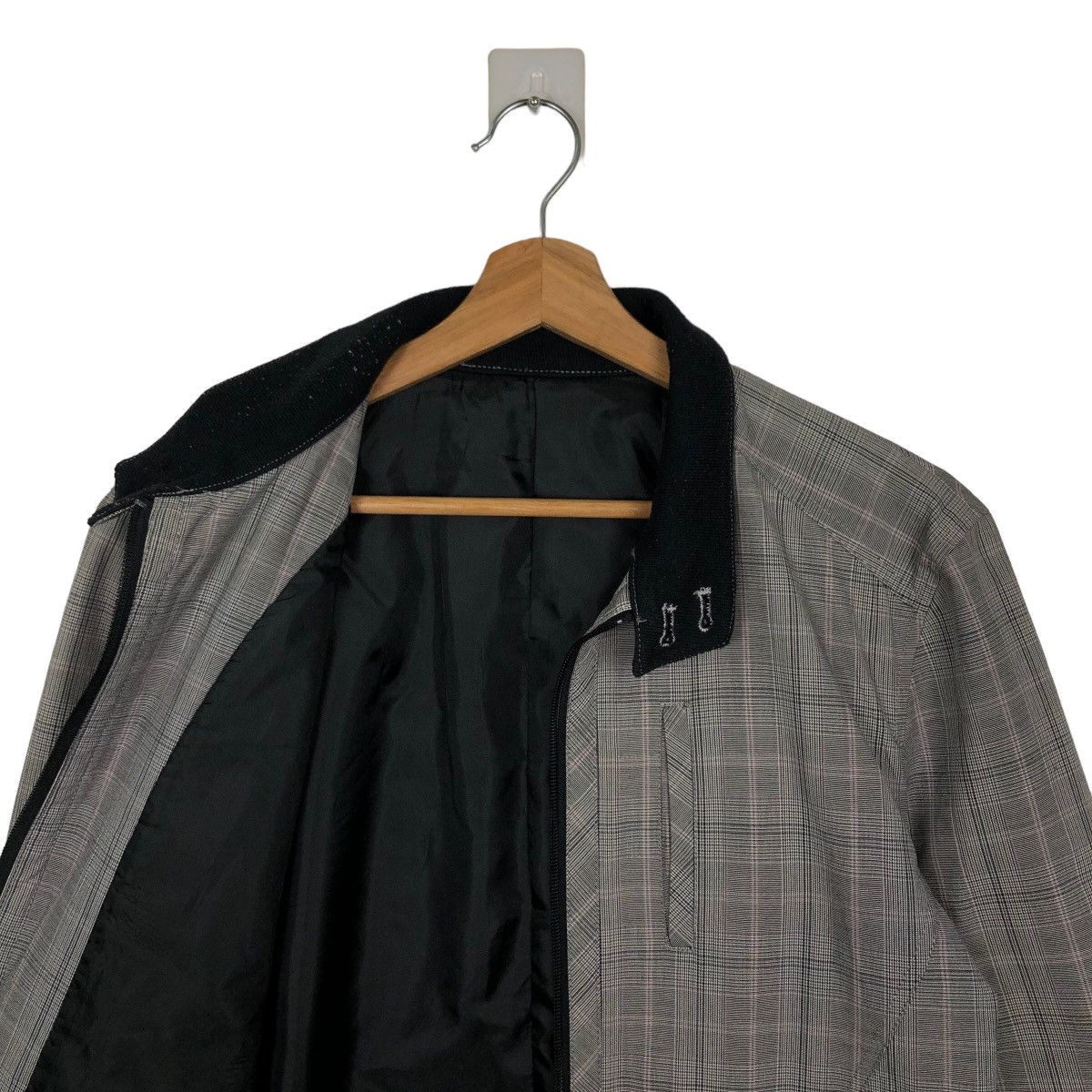 Japanese Brand VINTAGE BOMBER JACKET KLEIN PLUS HOMME TARTAN DESIGN Size US M / EU 48-50 / 2 - 9 Thumbnail