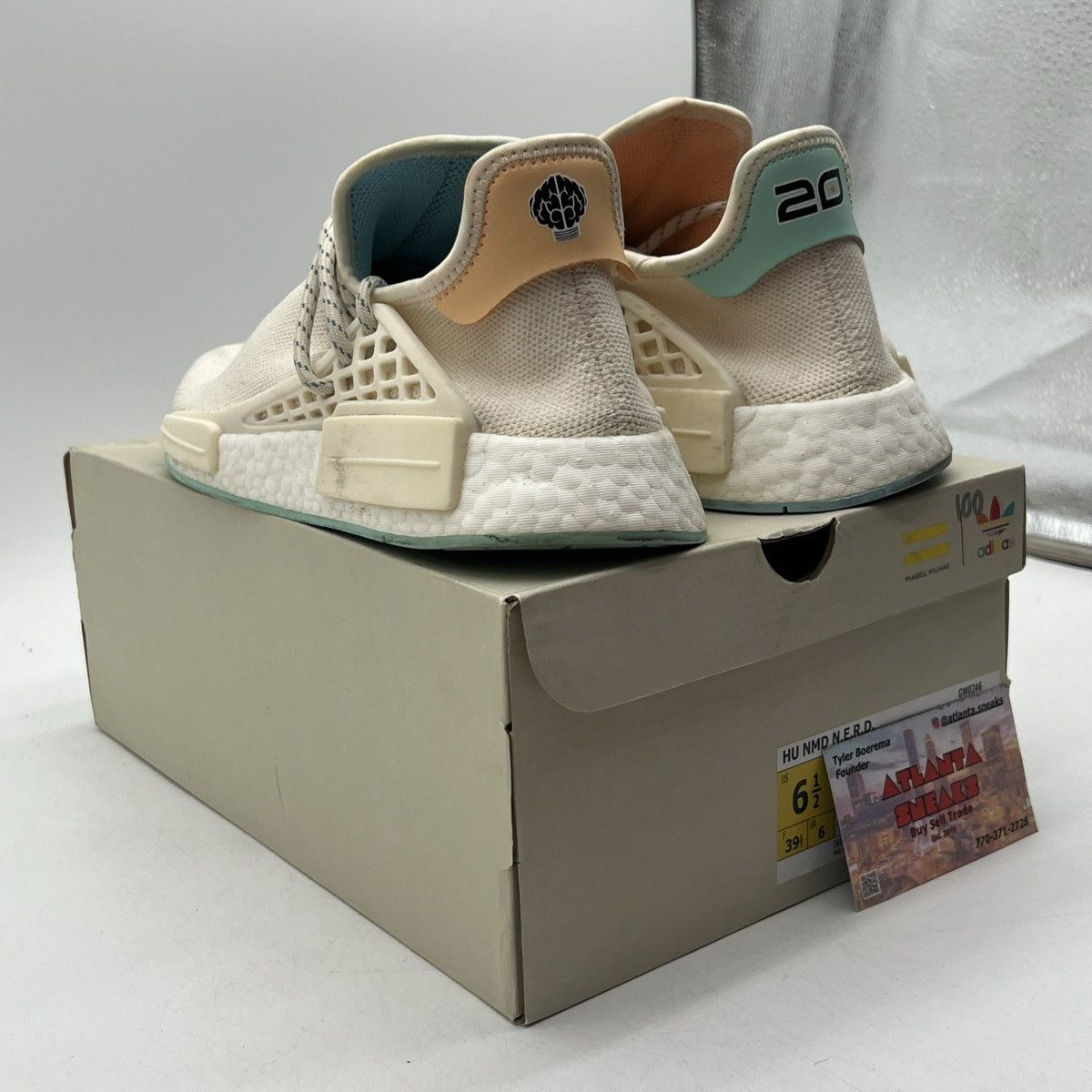 Adidas Pharrell x n.e.r.d x nmd human race 20th anniversary Size US 6.5 / EU 39-40 - 4 Thumbnail