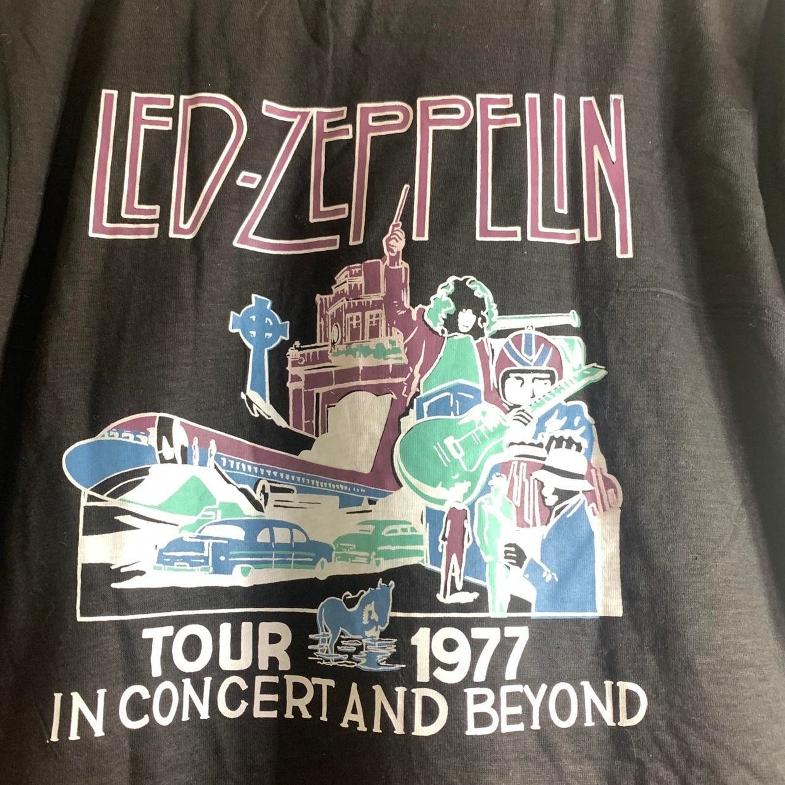 Vintage 1977 PINK FLOYD LED ZEPPELIN Animals Tour tee shirt M Pig Size US M / EU 48-50 / 2 - 7 Thumbnail