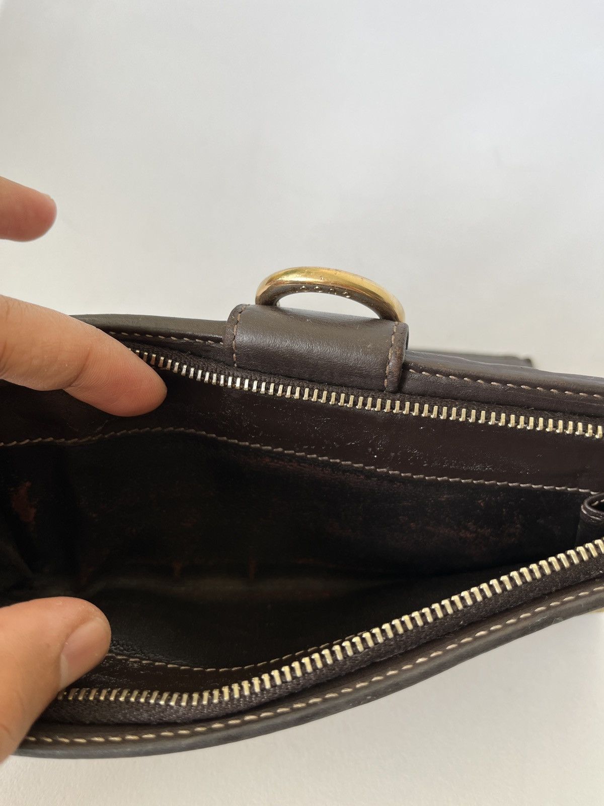 Gucci Gucci Beige GG Canvas Leather D Ring Continental Wallet Size ONE SIZE - 17 Thumbnail