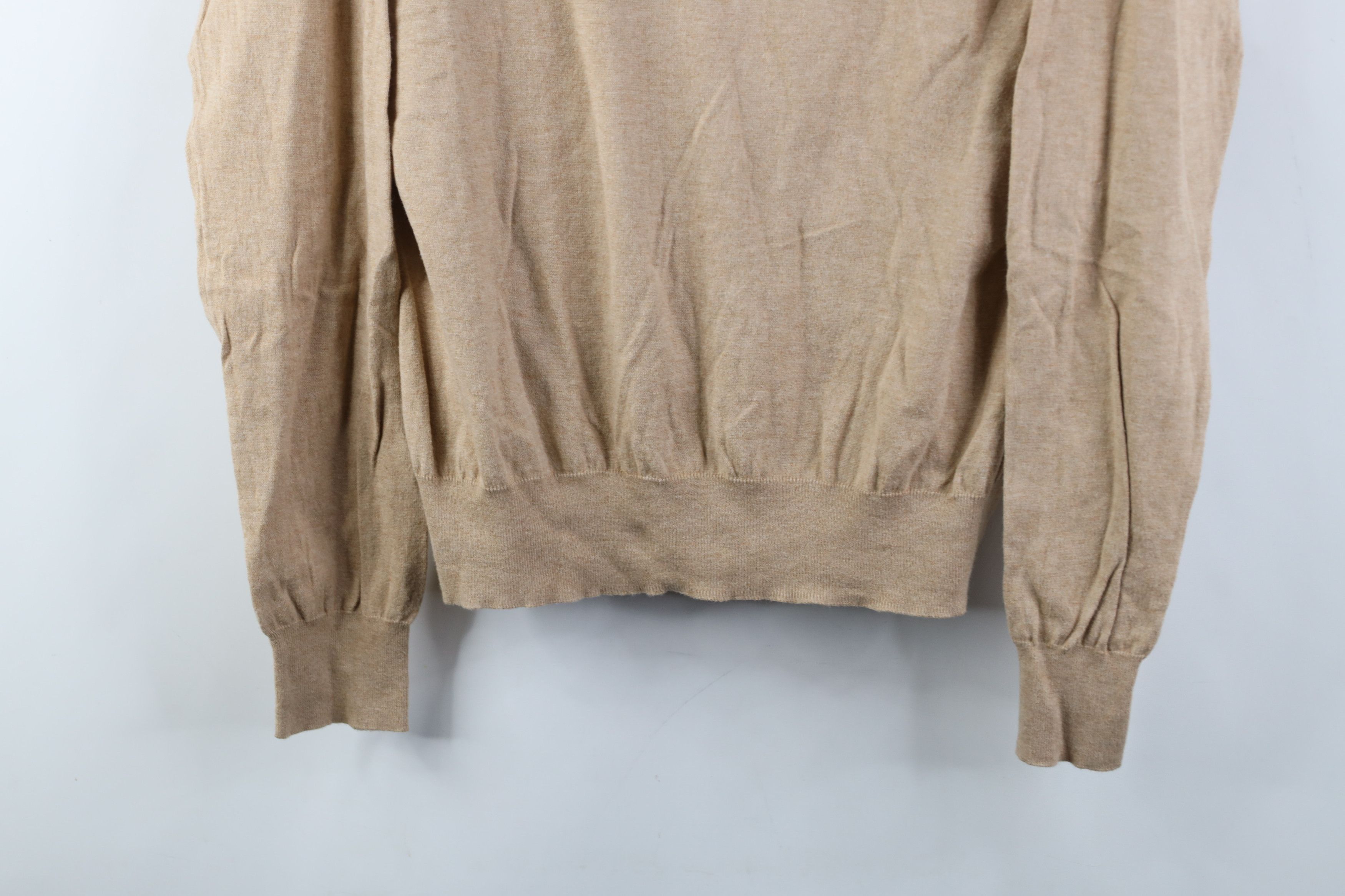 Ralph Lauren Vintage 90s Ralph Lauren Pima Cotton Knit Sweater Beige Size US M / EU 48-50 / 2 - 3 Thumbnail