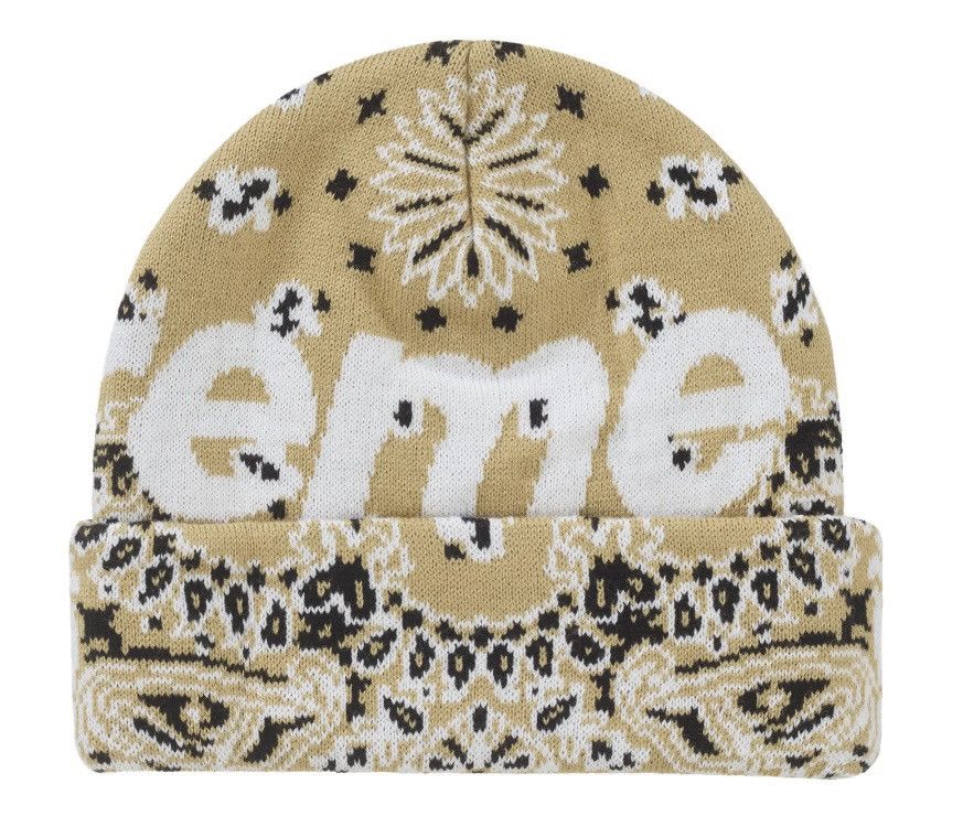 Supreme Supreme Bandana Big Logo Beanie Size ONE SIZE - 5 Thumbnail