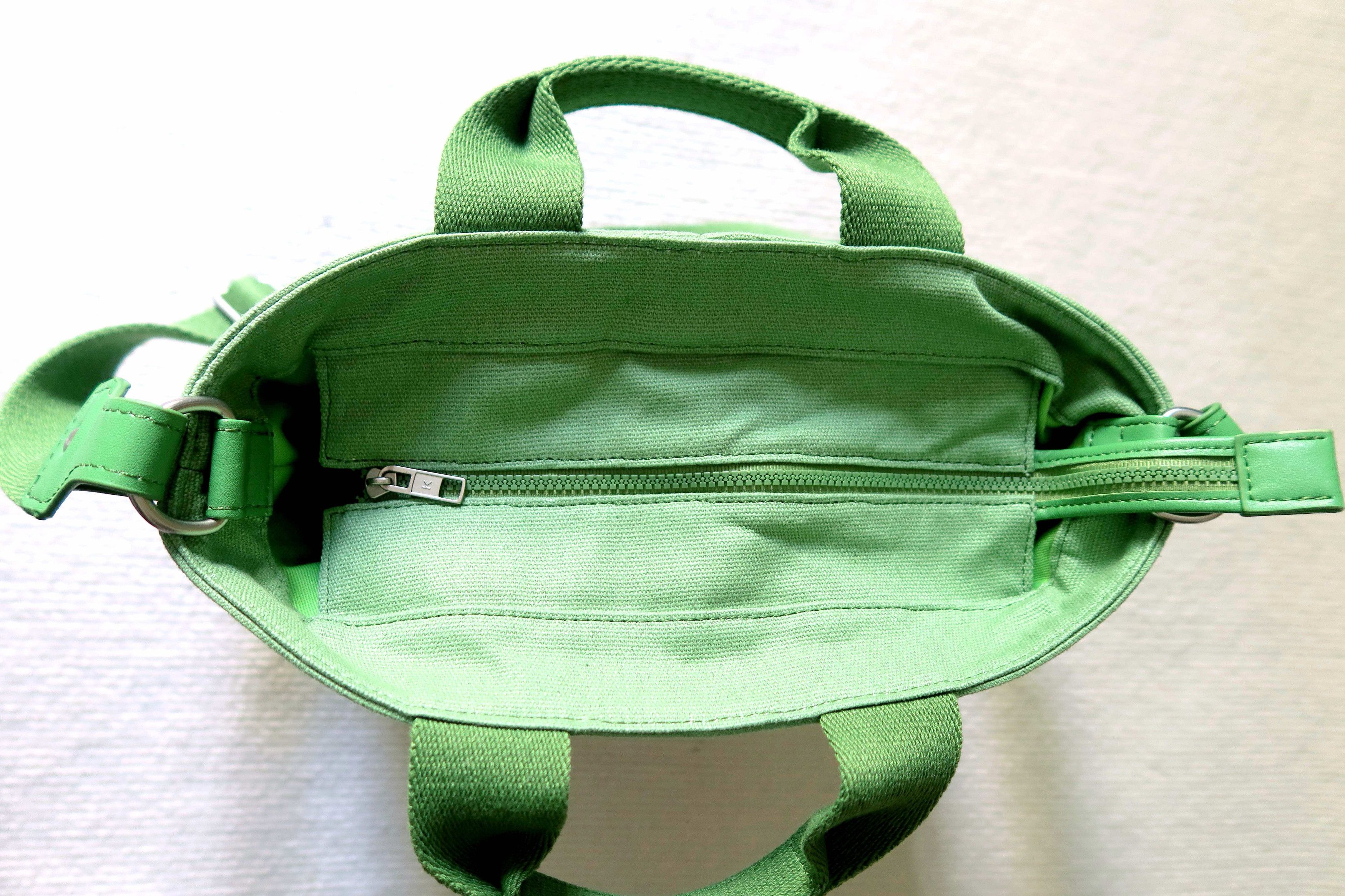 Kenzo KENZO Logo Green Cotton Canvas Top Handle Ccrossbody Bag Size ONE SIZE - 3 Thumbnail