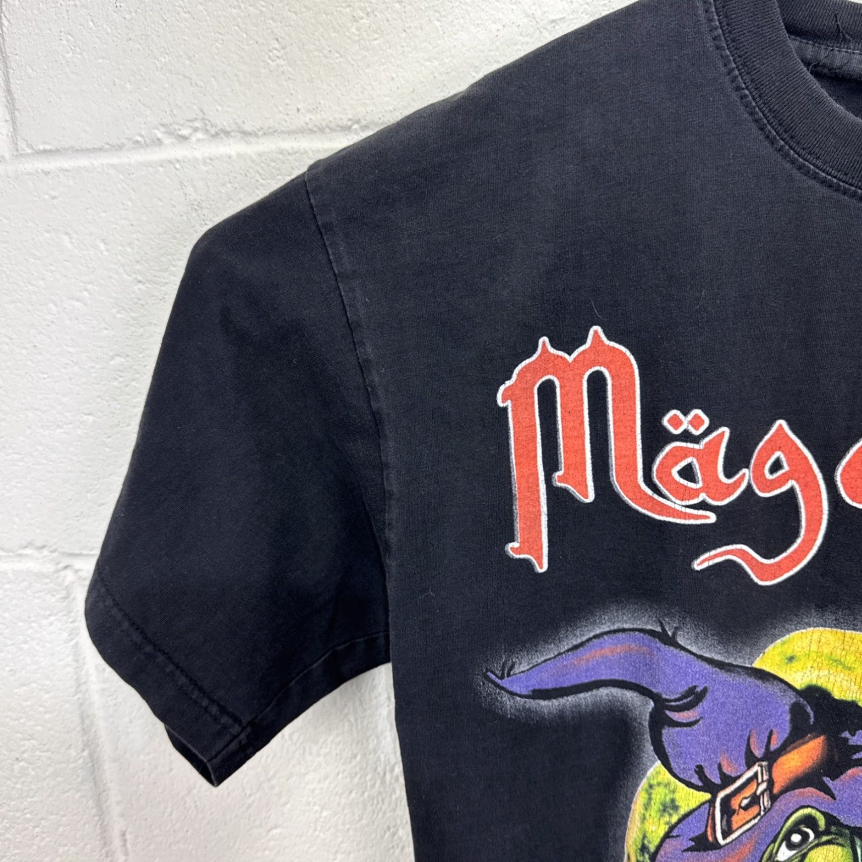 Folk VINTAGE Mago De Oz T-Shirt Large Black Folk Metal Witch Double-Sided 2000s Mens Size US L / EU 52-54 / 3 - 4 Thumbnail