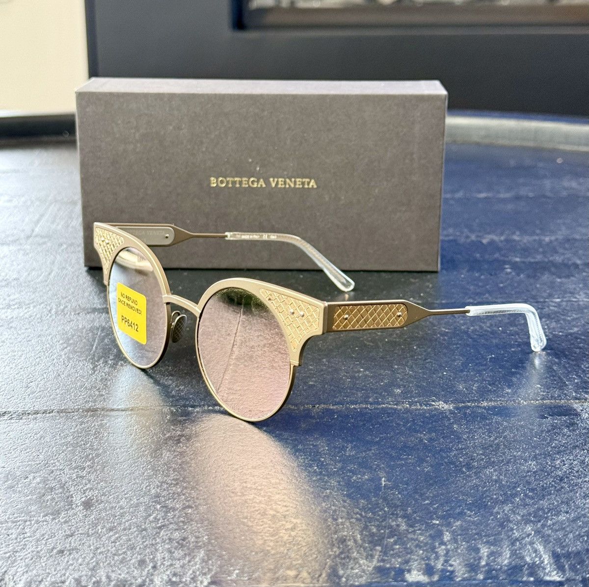 Bottega Veneta 25 / 30 LIMITED EDITION BV15 18K ROSE GOLD FILLED SUNGLASSES Size ONE SIZE - 5 Thumbnail