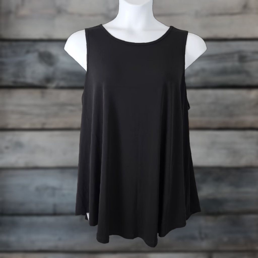 Torrid Torrid Tank Top Womens 3X Solid Black Polyester Blend Sleeveless Beach Summer Basic Shirt Womens Size XXL / US 16-18 / IT 52-54 - 1 Thumbnail