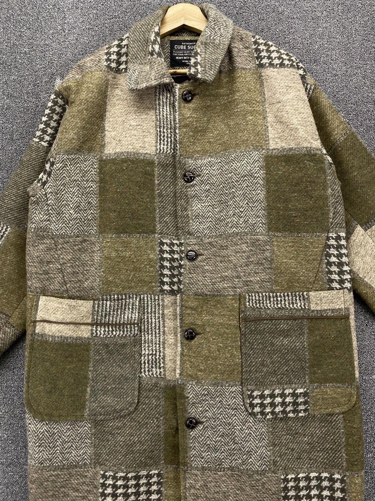 Japanese Brand Vintage Cube Sugar Patchwork Kapital Inspired Long Jacket Size US M / EU 48-50 / 2 - 5 Thumbnail