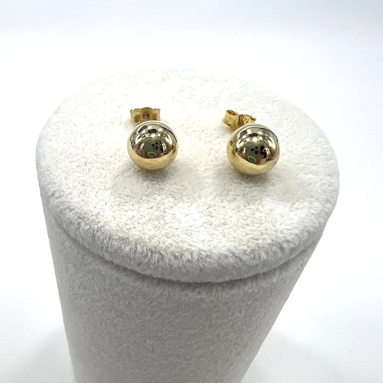 Other 14K Yellow Gold Ball Earrings – Lightweight Size ONE SIZE - 1 Thumbnail