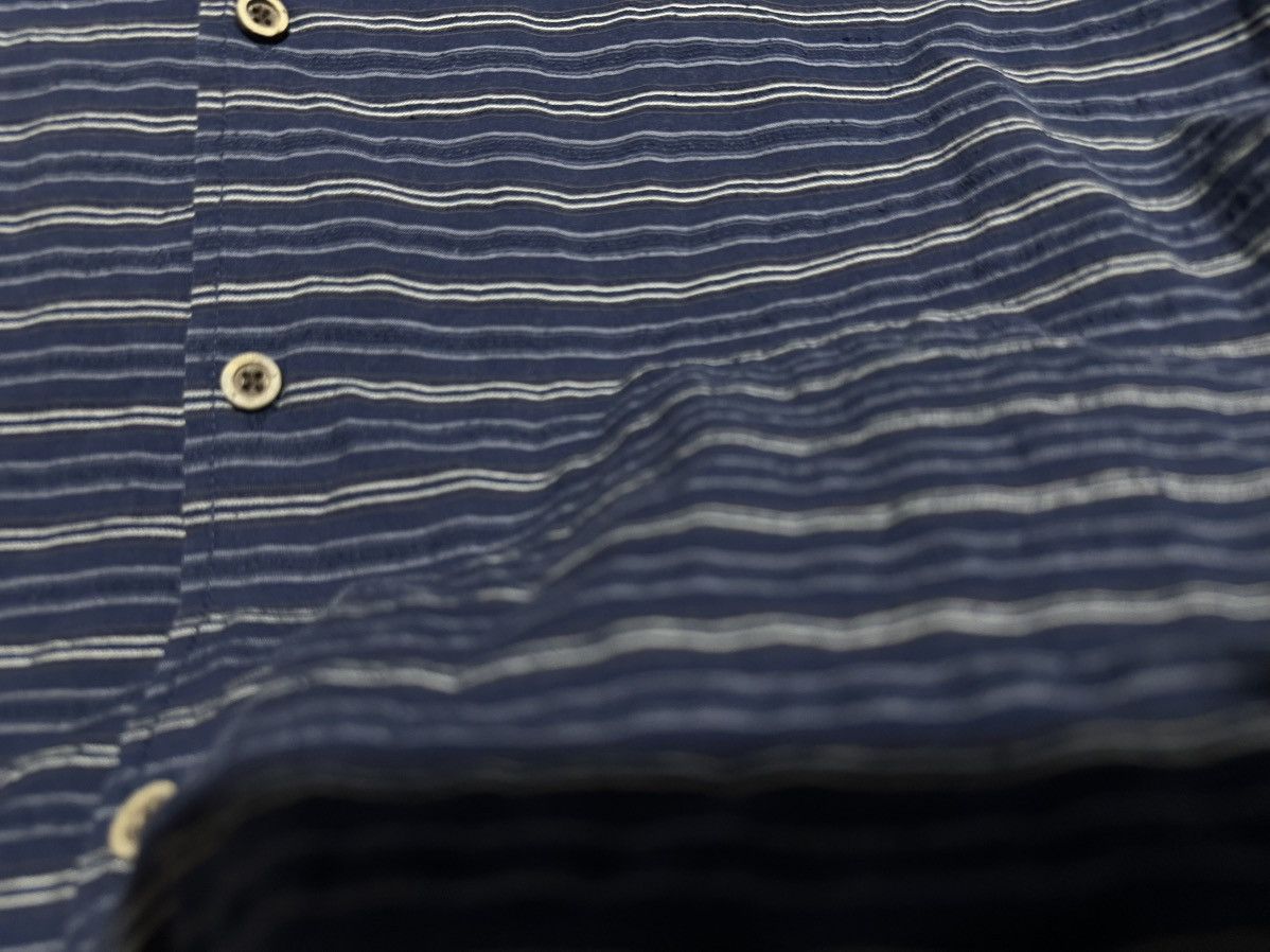 Japanese Brand 🔥Vintage Kansai Jeans Striped Open Collar Shirt Size US XL / EU 56 / 4 - 6 Thumbnail