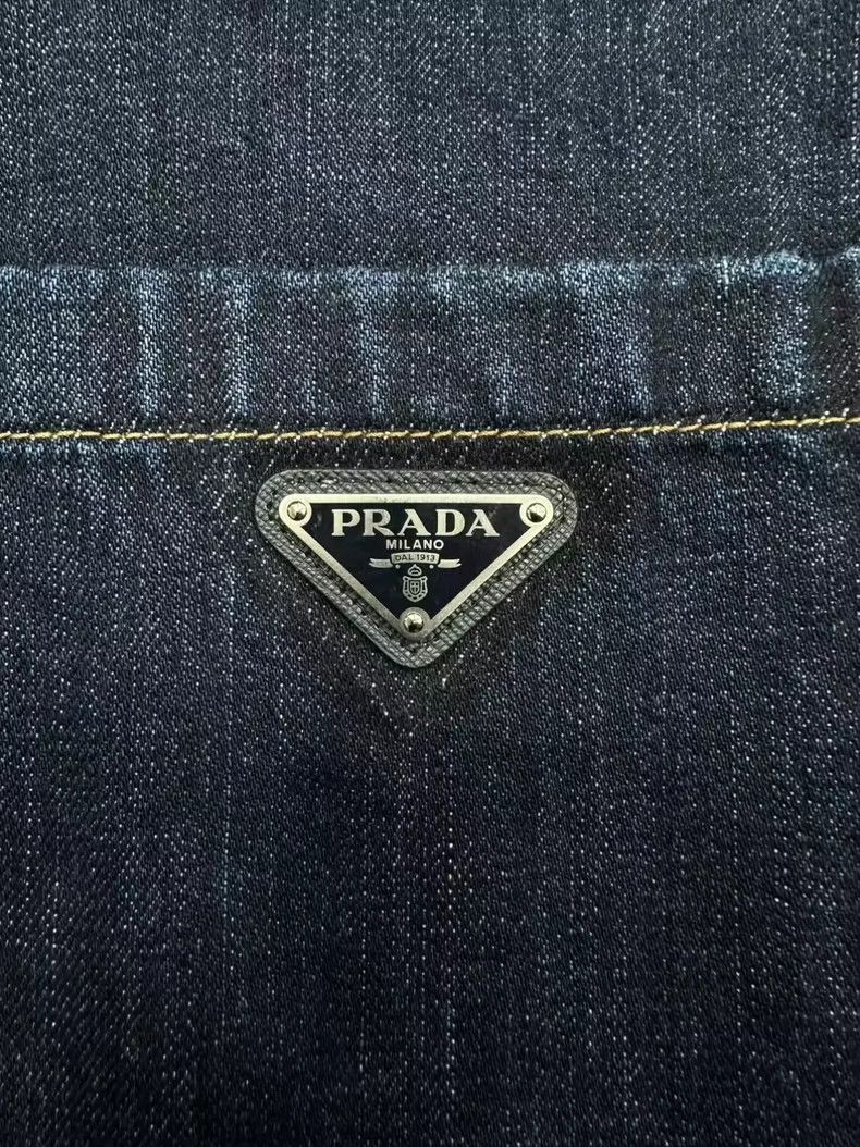 Prada Prada Metal triangle denim jacket 2501-Nextarrow Size US XL / EU 56 / 4 - 3 Thumbnail