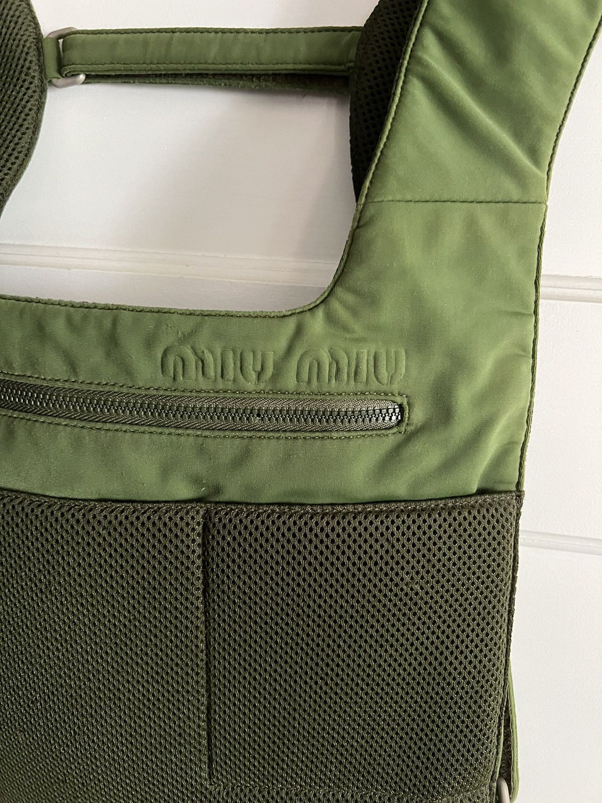 Miu Miu × Prada Miu Miu 1999 crossbody harness bag in green Size ONE SIZE - 2 Thumbnail