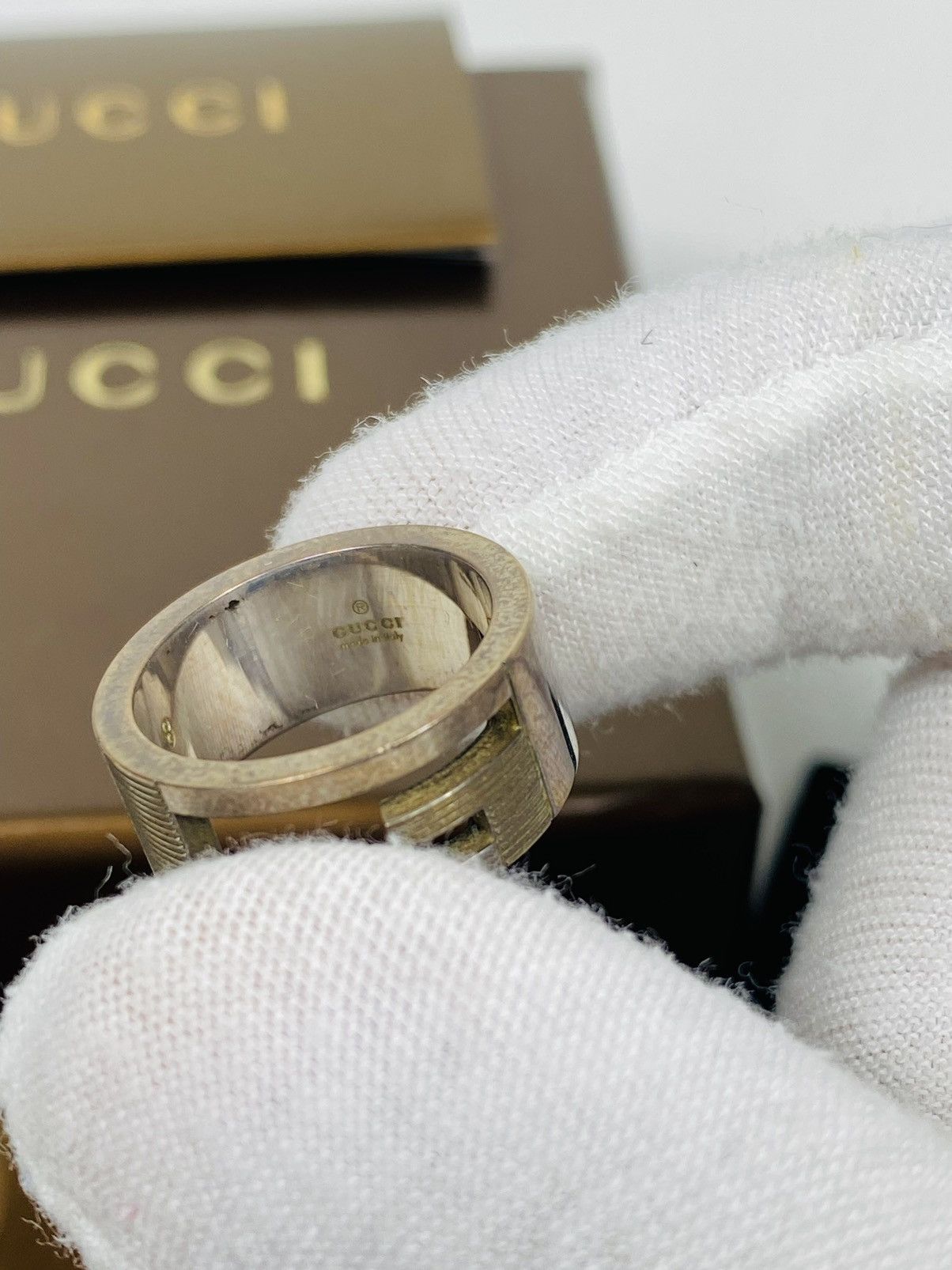Gucci Gucci .925 Silver G Ring Size IT 8 Size ONE SIZE - 2 Thumbnail