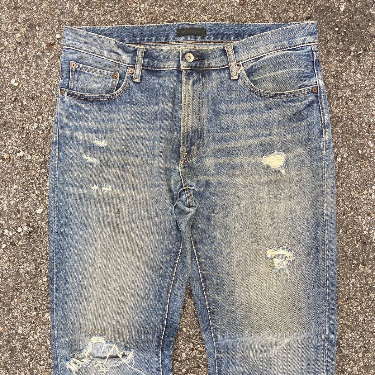 Japanese Brand × Vintage Japanese Distressed Denim Faded Blue Jeans Pants Size US 34 / EU 50 - 4 Thumbnail