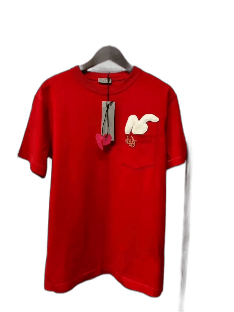 Dior Red Dior Rabbit Year Limited Edition T-2505 Size US S / EU 44-46 / 1 - 1 Thumbnail