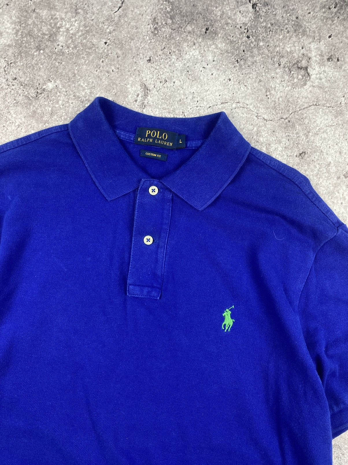 Polo Ralph Lauren × Vintage Vintage Polo Ralph Laure vintage Y2K blue polo shirt Size US L / EU 52-54 / 3 - 2 Thumbnail