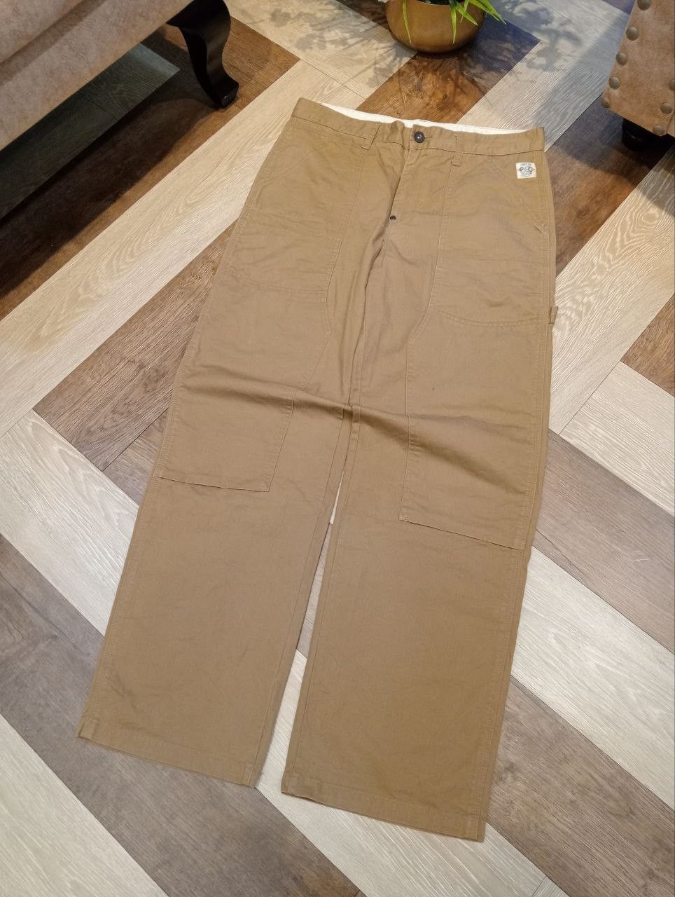 Japanese Brand JAPANESE SURPLUS SEMINARY DOUBLE KNEE WORKER PANTS Size US 34 / EU 50 - 2 Thumbnail