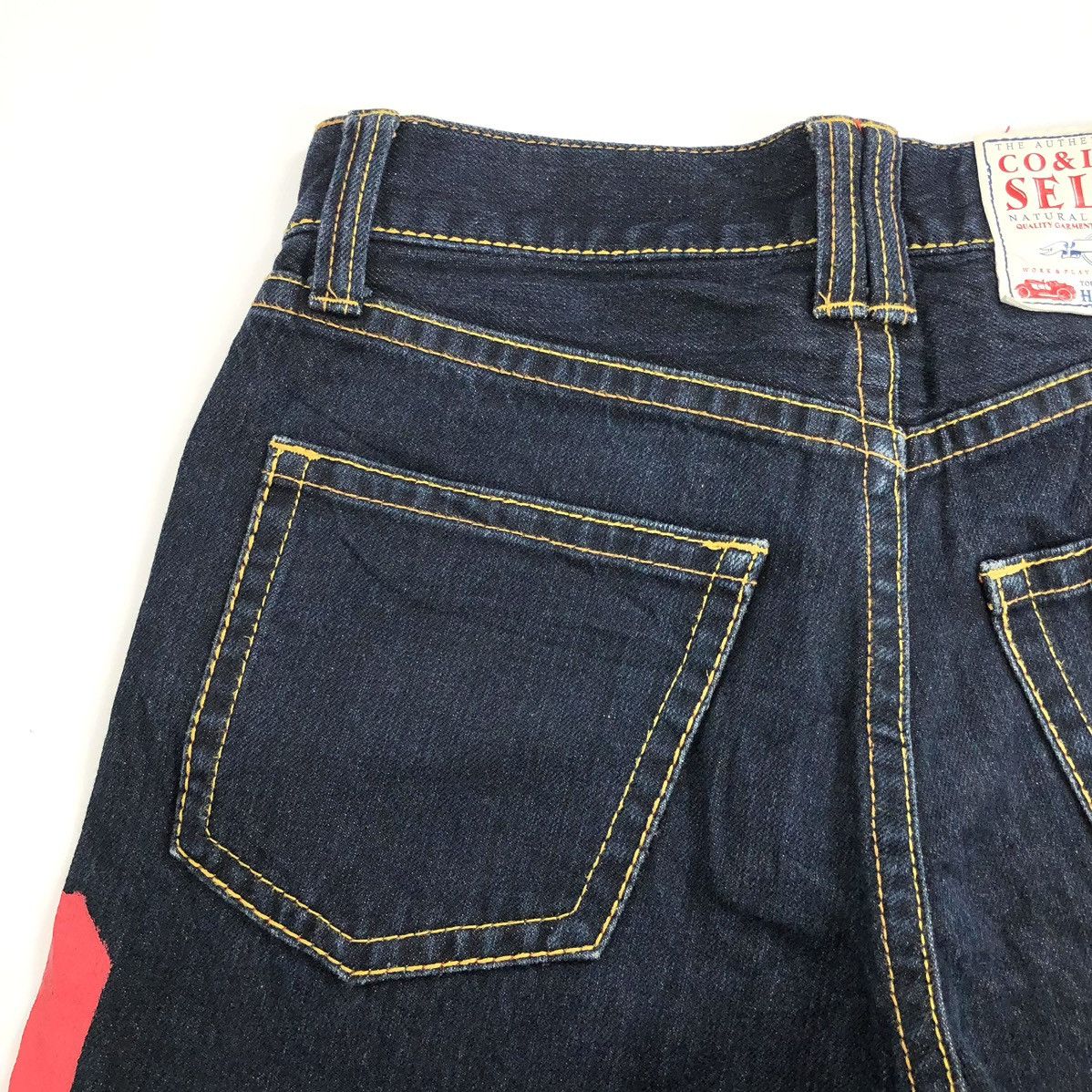 Hysteric Glamour Vintage CoandLu Japan Evisu Style Printed Selvedge Jeans Y2K Size US 27 - 11 Thumbnail