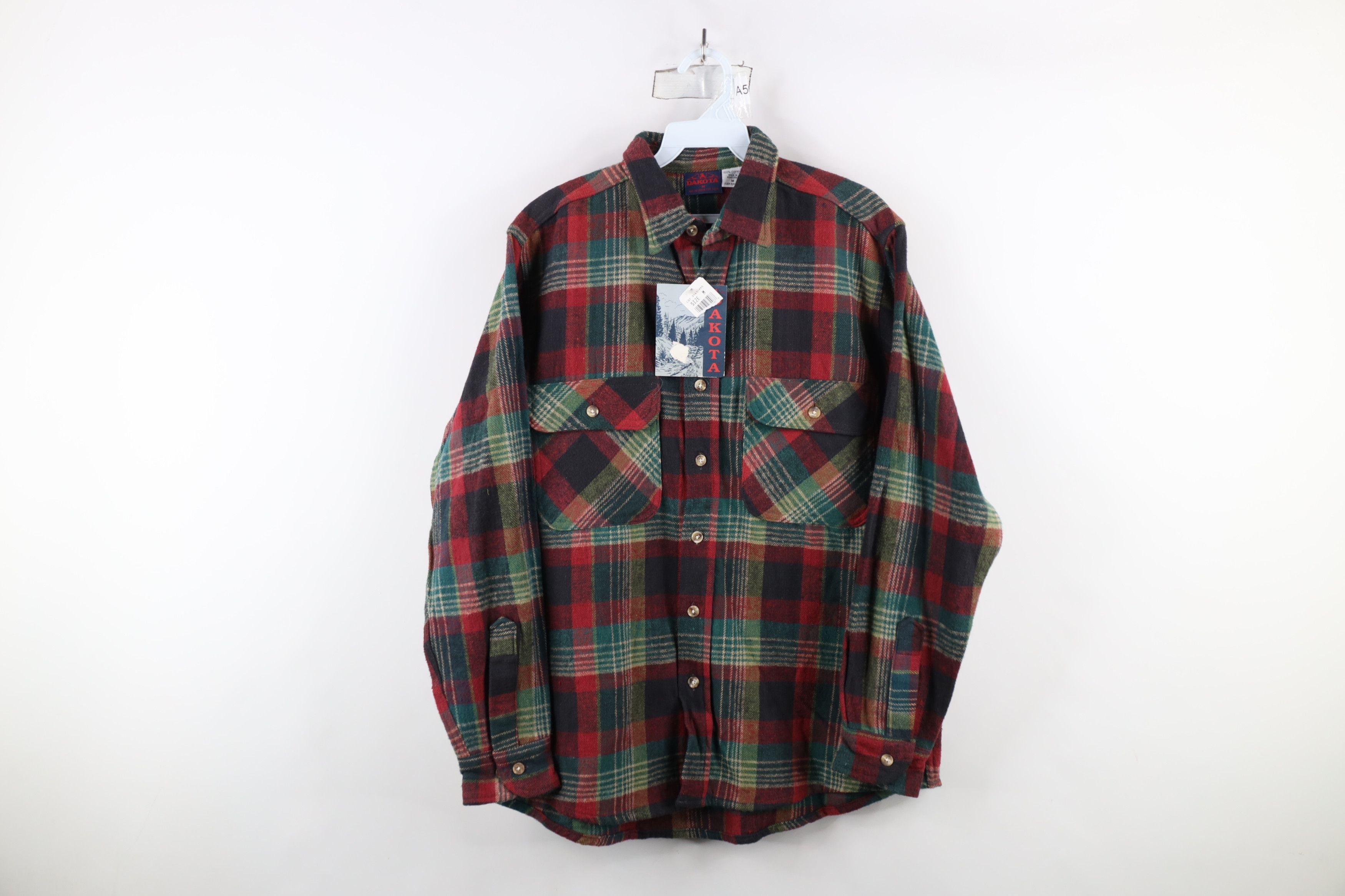 Vintage Deadstock Vintage 90s Streetwear Plaid Flannel Button Shirt Size US M / EU 48-50 / 2 - 1 Thumbnail