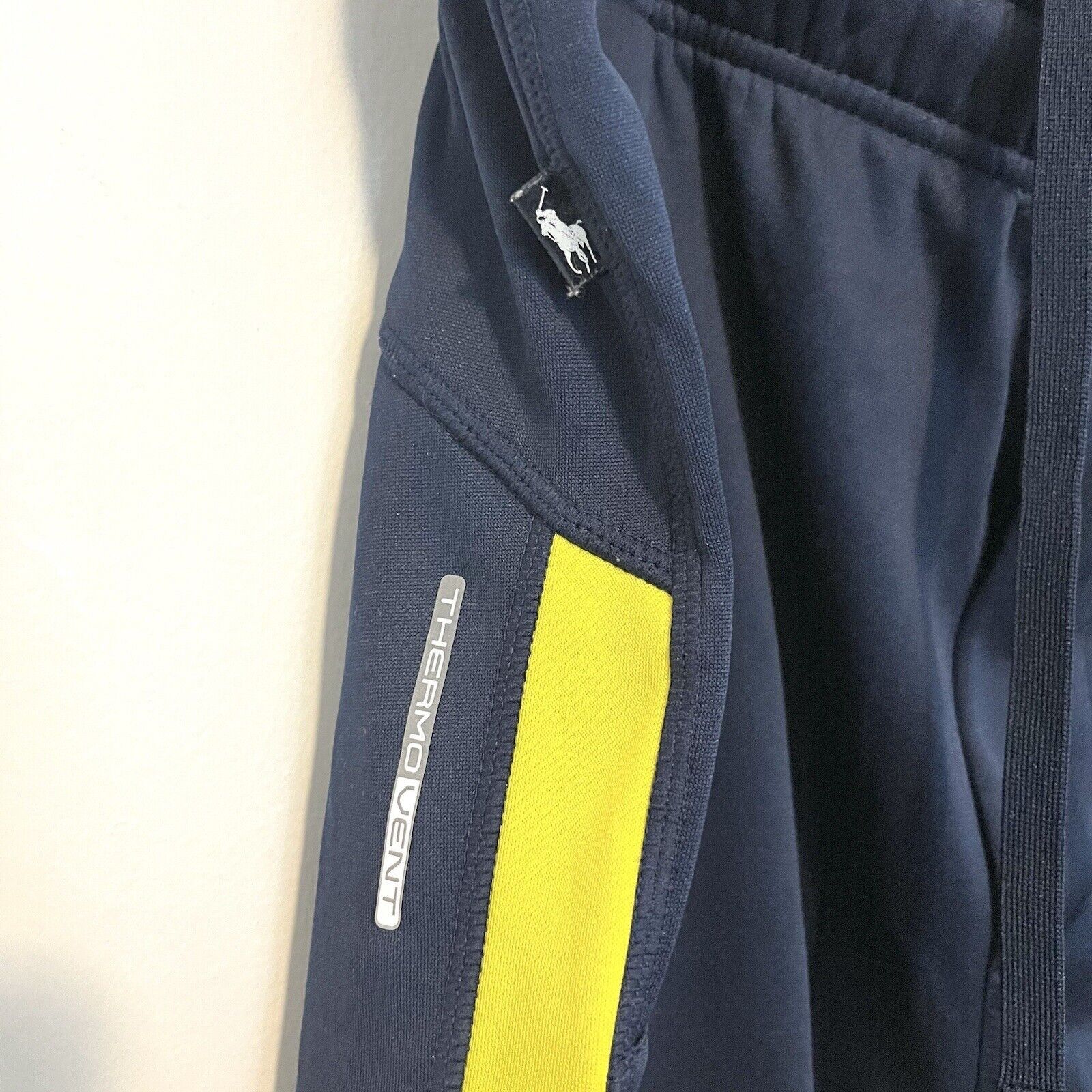Polo Ralph Lauren × Ralph Lauren 2000s Polo Sport Ralph Lauren Sweatpants Navy Yellow Sz XLT Size US 38 / EU 54 - 4 Thumbnail
