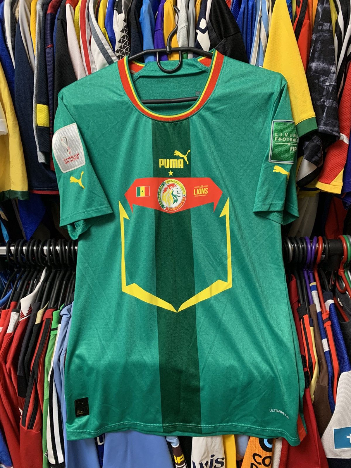 Puma 🔥PUMA SENEGAL WORLD CUP 2022 HOME PLAYER ISSUE SOCCER JERSEY Size US M / EU 48-50 / 2 - 1 Thumbnail