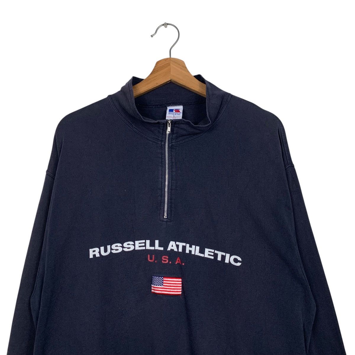 Russell Athletic RUSSELL ATHLETIC Embroidery Big Logo Sweatshirt #1739-C77 Size US L / EU 52-54 / 3 - 2 Thumbnail