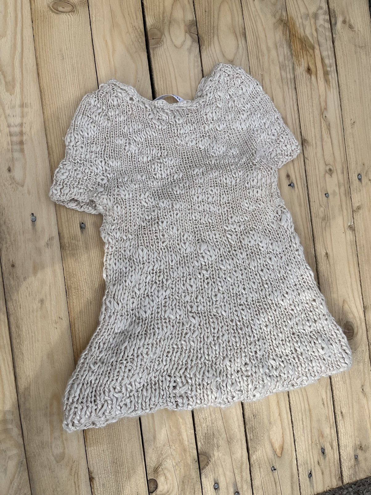 Helmut Lang SAMPLE HELMIT LANG HAND KNITTED SWEATER Size S / US 4 / IT 40 - 3 Thumbnail
