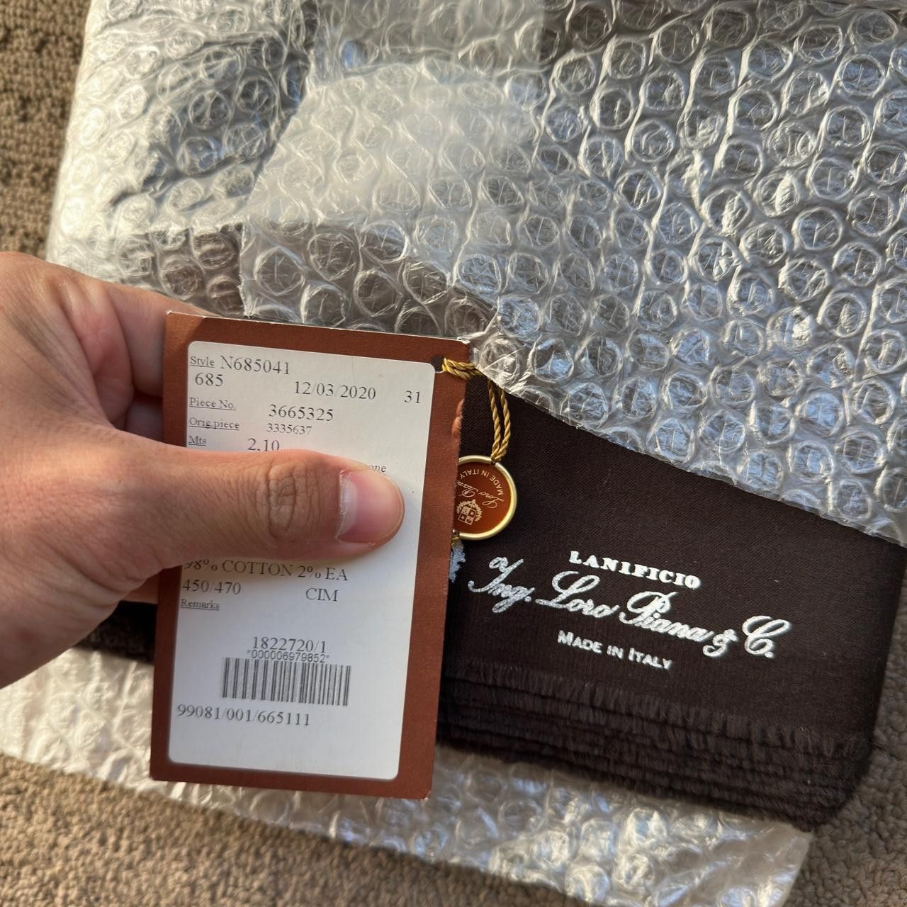 Loro Piana Loro Piana Cotton Fabric - 2.1m Size 38R - 3 Thumbnail