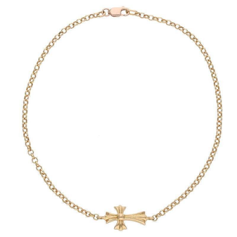 Chrome Hearts 22K Baby Fat Chain Gold Bracelet