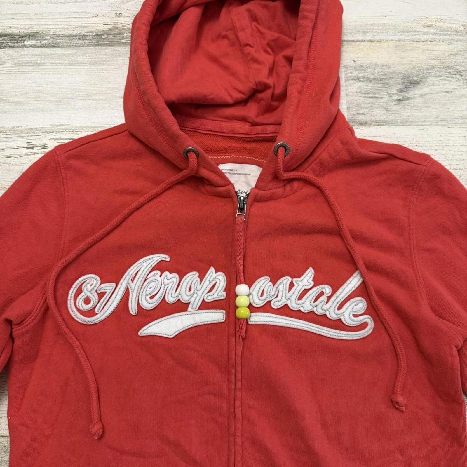 Aeropostale Y2k 3/4 sleeve aeropostale hoodie sweater beads Size L / US 10 / IT 46 - 3 Thumbnail