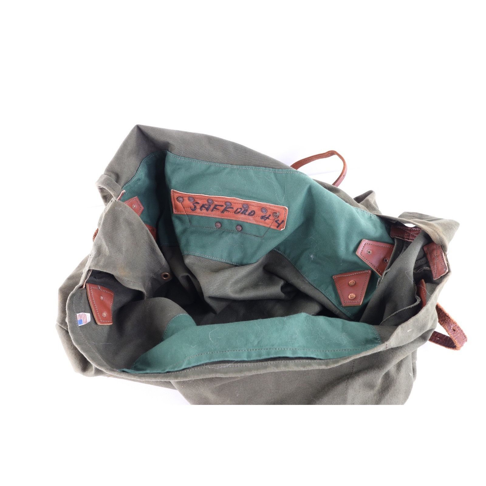 Duluth Pack Vintage Duluth Pack Heavy Canvas Leather Safford Pack Bag Size ONE SIZE - 11 Thumbnail
