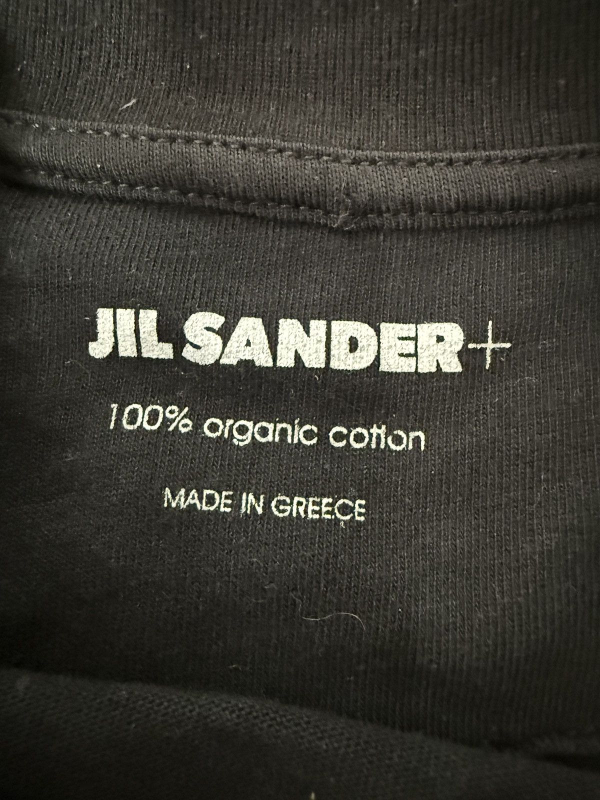 Jil Sander Jil Sander + Basic Black Cotton T-Shirt Size US S / EU 44-46 / 1 - 4 Thumbnail