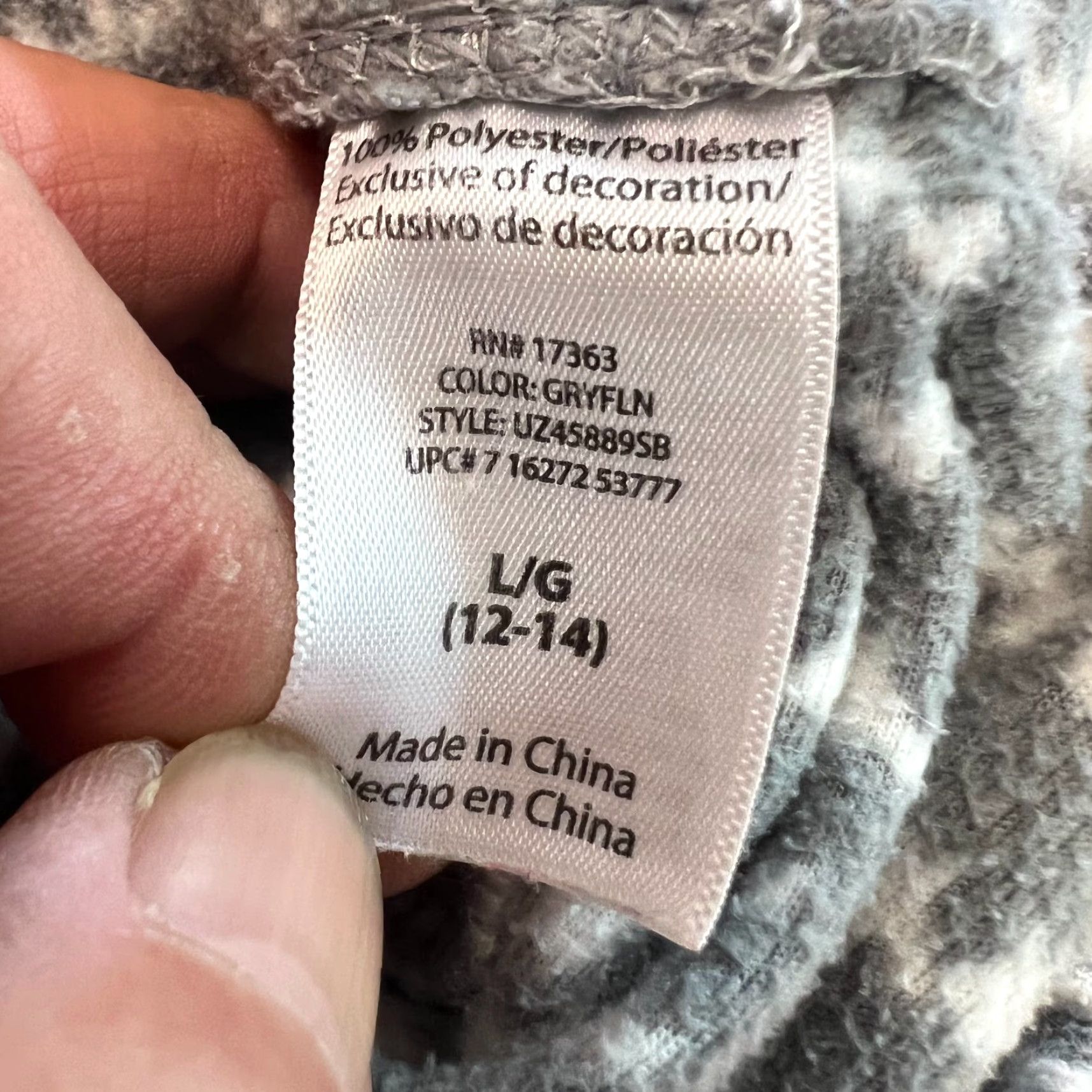 Vintage Snowflake Fleece Henley Top Tapered Leg Gray Pajama Set Size L Womens Size L / US 10 / IT 46 - 6 Thumbnail