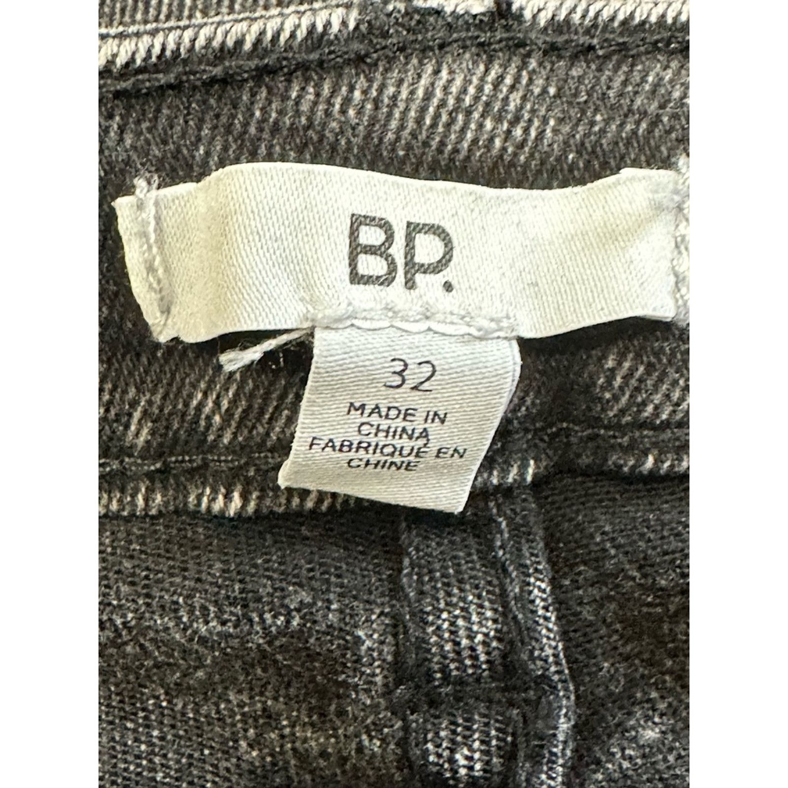 BP. BP. Skinny Jeans Low Rise Zipper Cotton Denim Black 32 Size US 32 / EU 48 - 8 Thumbnail