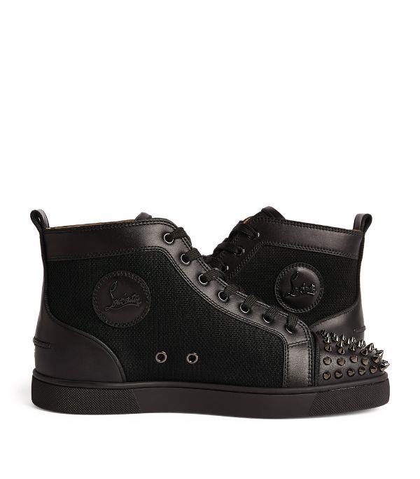 Christian Louboutin o1bcso1str1024 Lou Spikes in Black Size US 12 / EU 45 - 7 Thumbnail