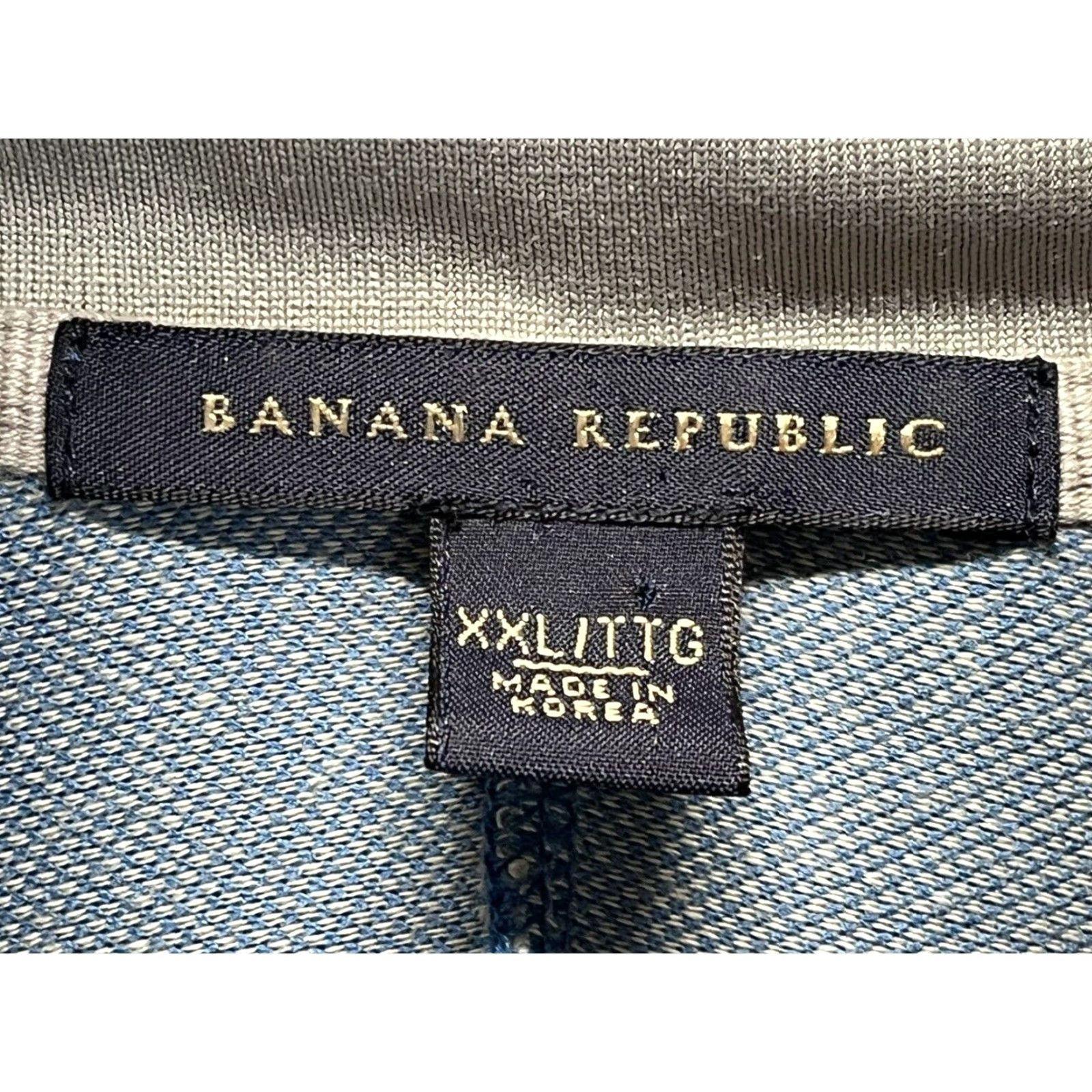 Banana Republic Banana Republic Track Jacket Sz XXL 2XL Mens Full Zip Navy Blue Casual Retro Size US XXL / EU 58 / 5 - 5 Thumbnail