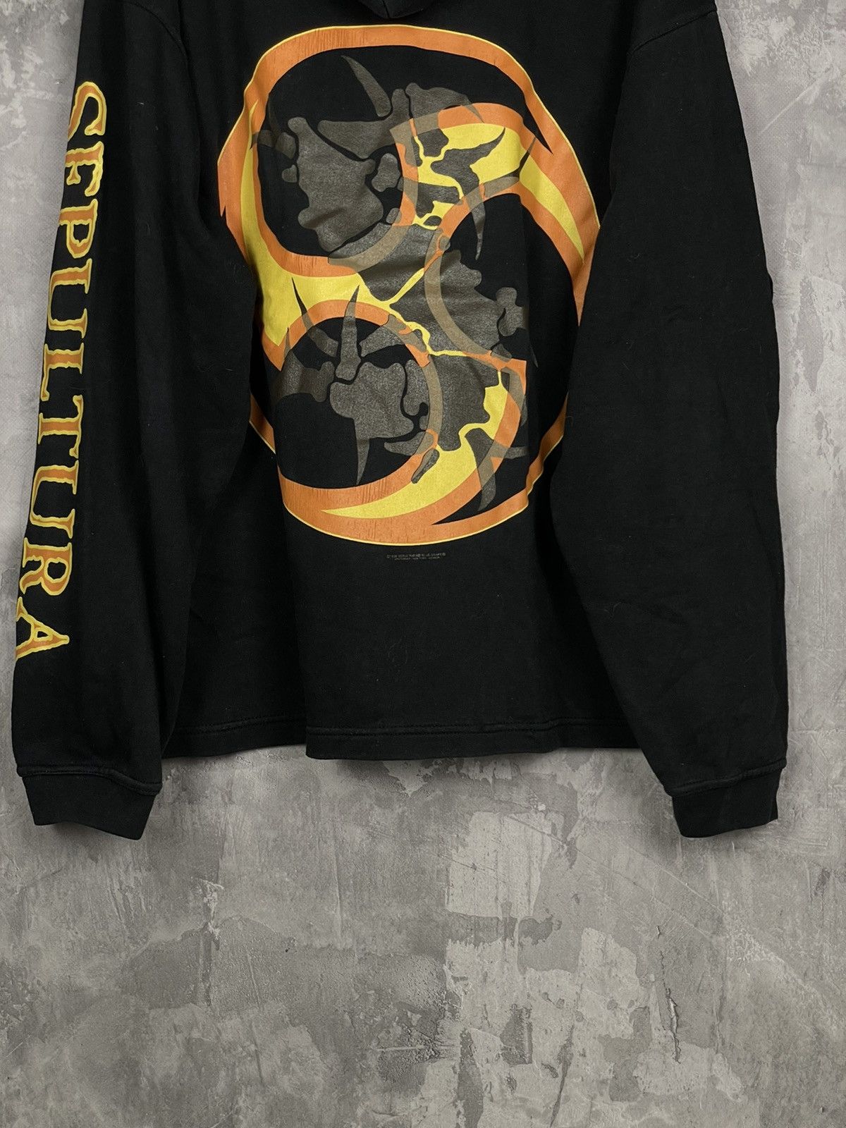 Band Tees Sepultura Vintage 1990s Flame Streetwear Very Rare Hoodie Size US XL / EU 56 / 4 - 5 Thumbnail