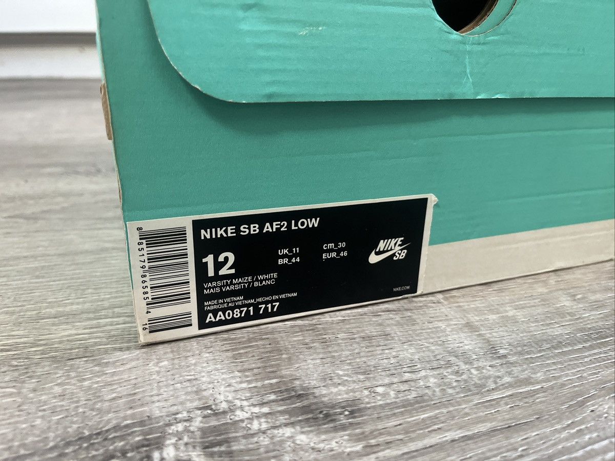 Nike × Supreme Nike Supreme Air Force 2 Yellow Size US 12 / EU 45 - 4 Thumbnail