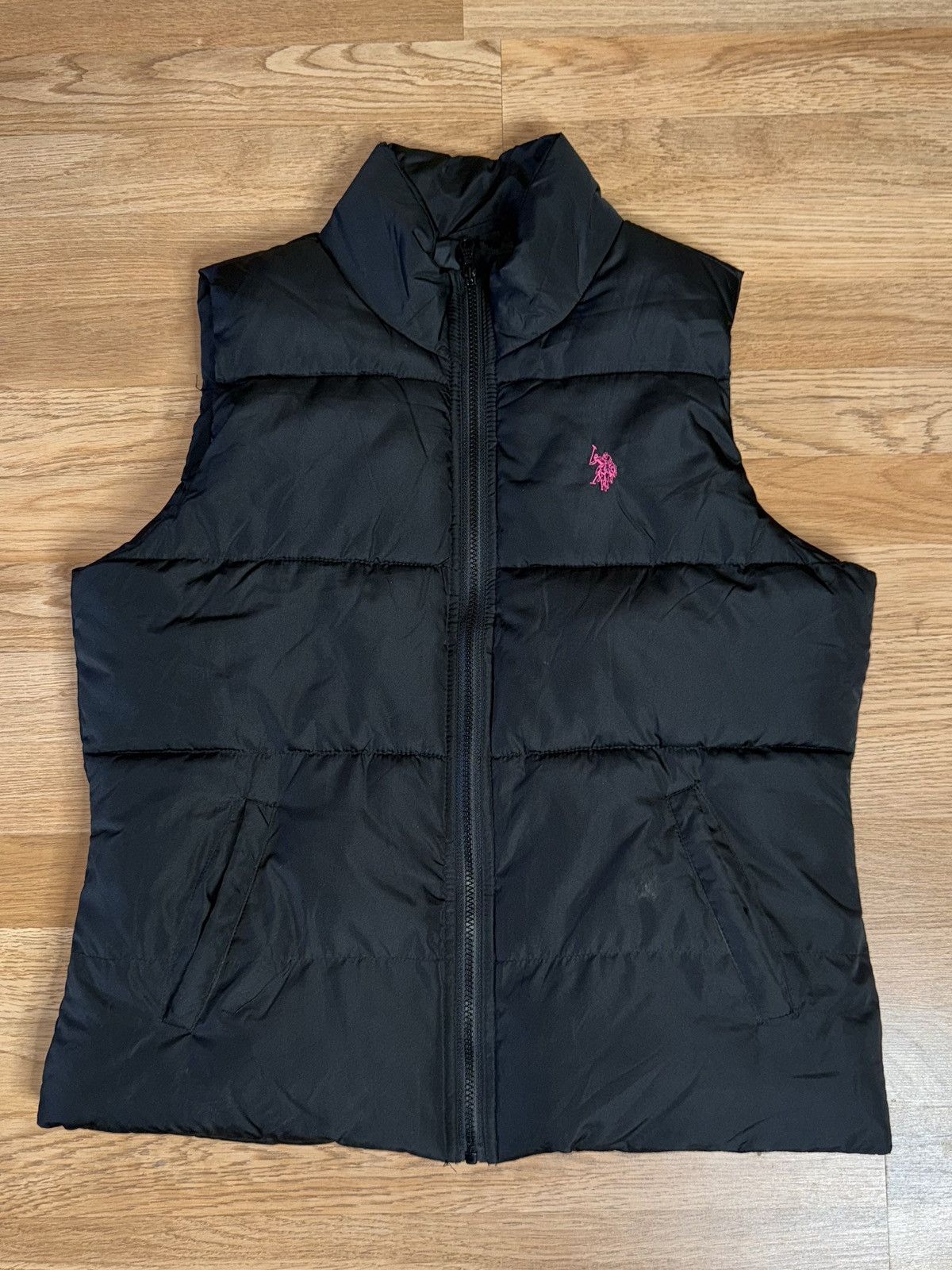U.S. Polo Assn. Us polo assn Black Puffer Vest Pink Pony Size Large Size US L / EU 52-54 / 3 - 1 Thumbnail