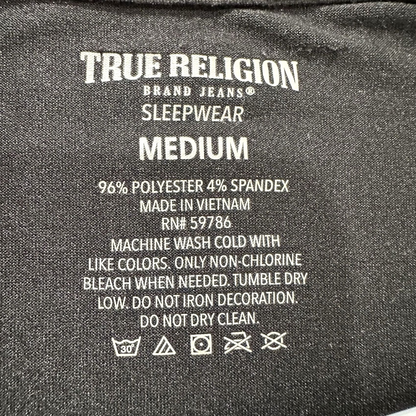 True Religion True Religion Shirt Mens M Black Stretch Lightweight Logo Casual Crew Neck Short Sleeve EUC Size US M / EU 48-50 / 2 - 3 Thumbnail